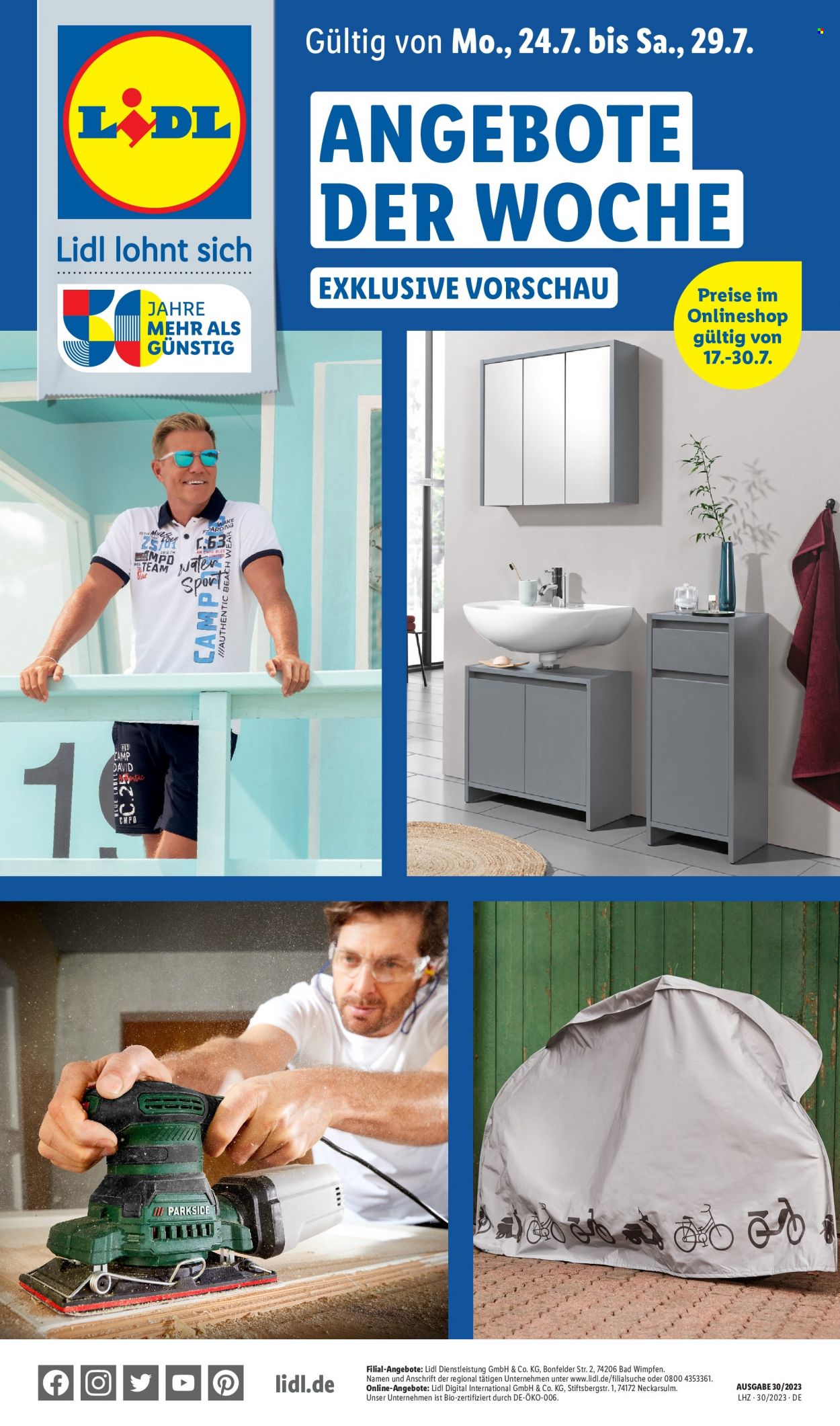 Lidl Prospekte  - 24.07.2023 - 29.07.2023. Seite 1