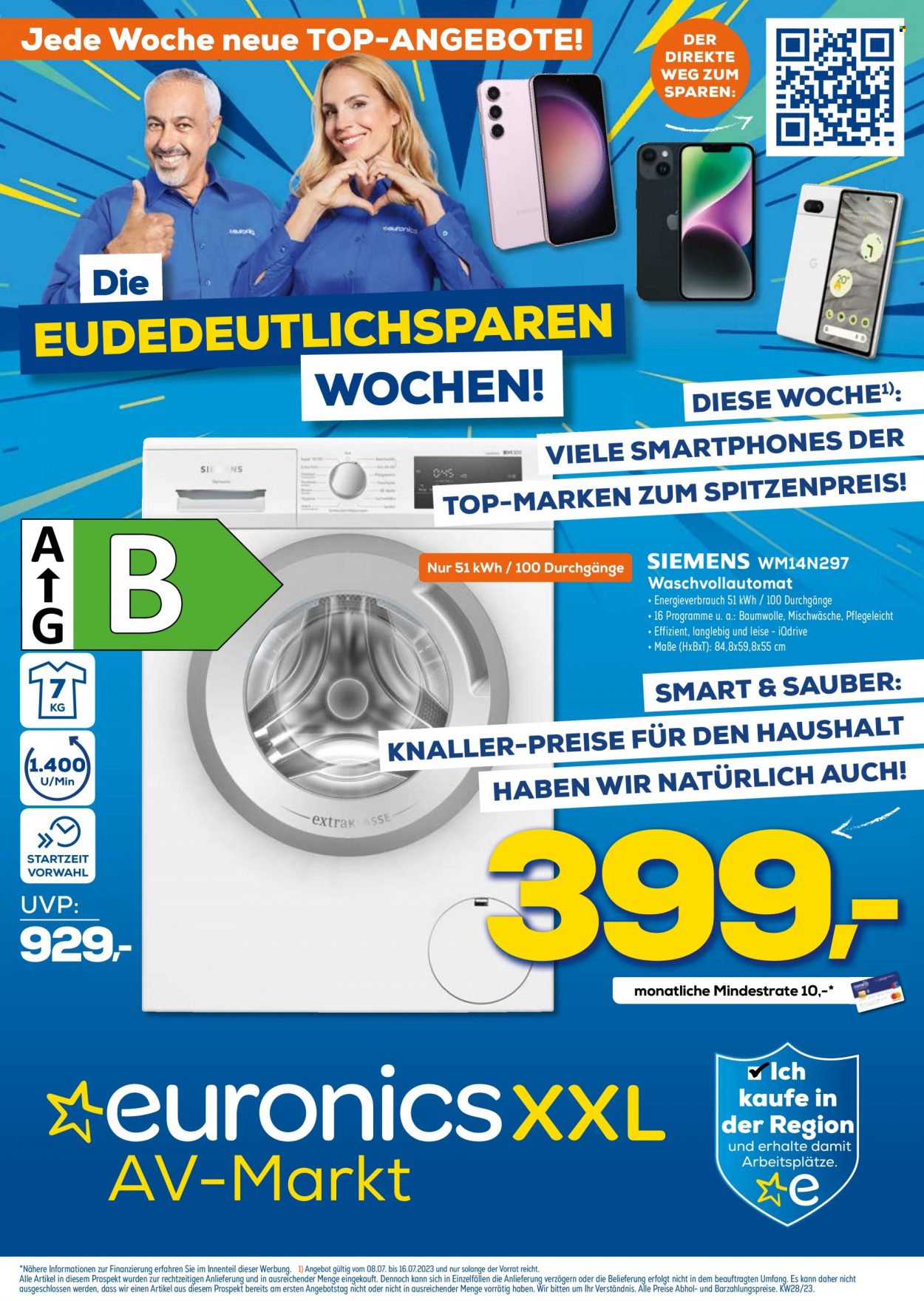 Euronics Prospekte  - 8.07.2023 - 16.07.2023. Seite 1