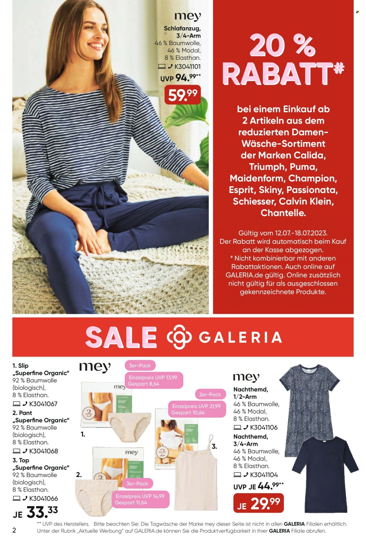 GALERIA Karstadt Kaufhof Prospekte  - 12.07.2023 - 18.07.2023. Seite 2