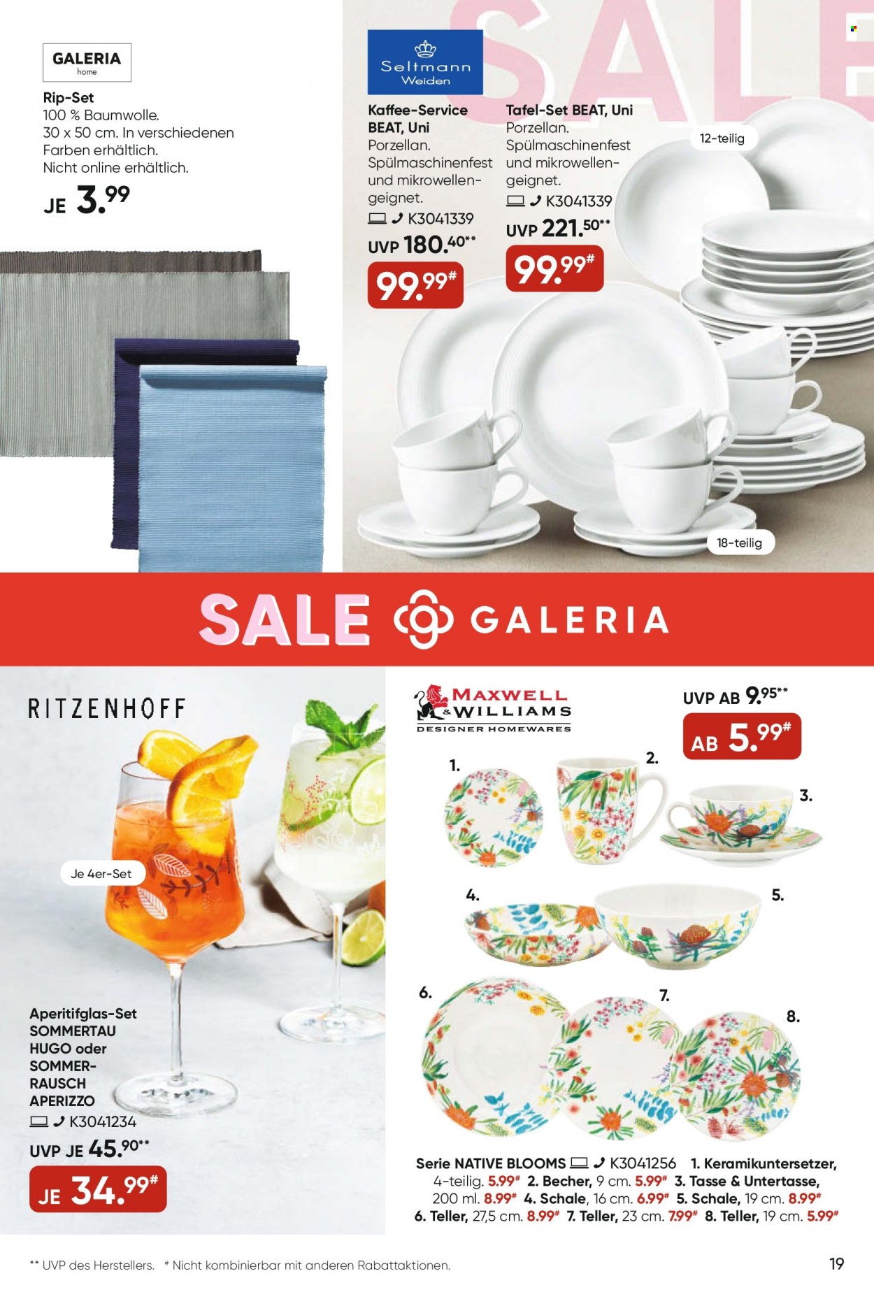 GALERIA Karstadt Kaufhof Prospekte  - 12.07.2023 - 18.07.2023. Seite 19