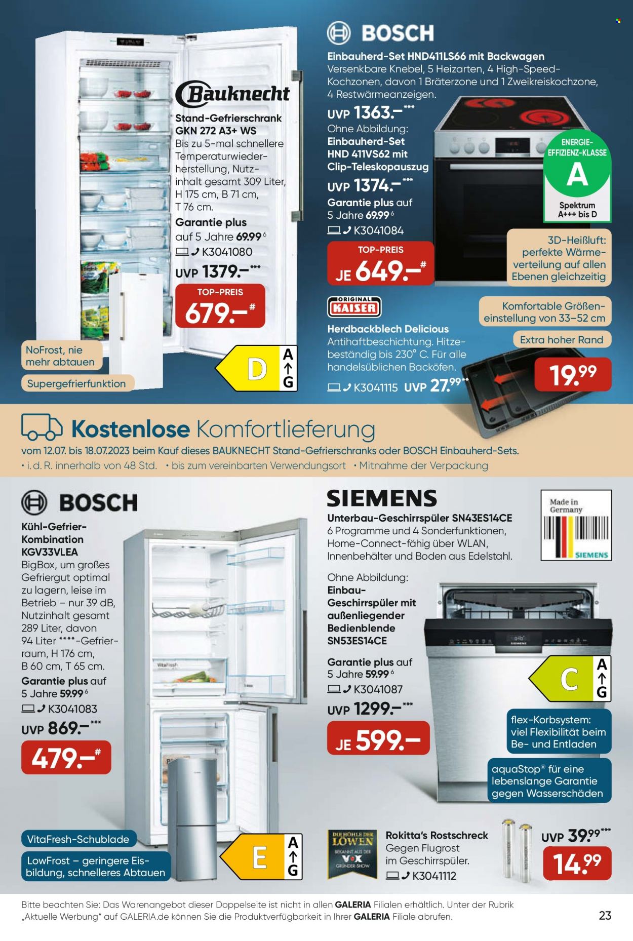 GALERIA Karstadt Kaufhof Prospekte  - 12.07.2023 - 18.07.2023. Seite 23