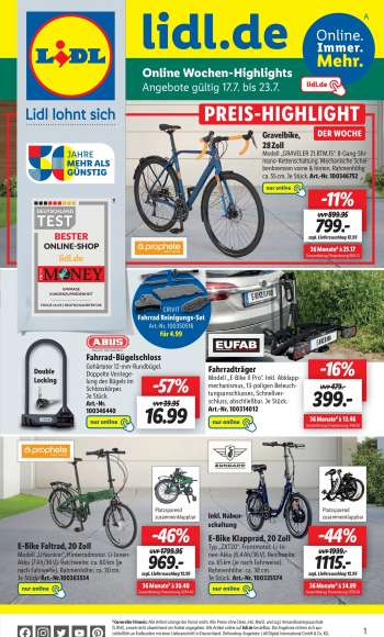 Prospekte Lidl - 17.07.2023 - 23.07.2023.