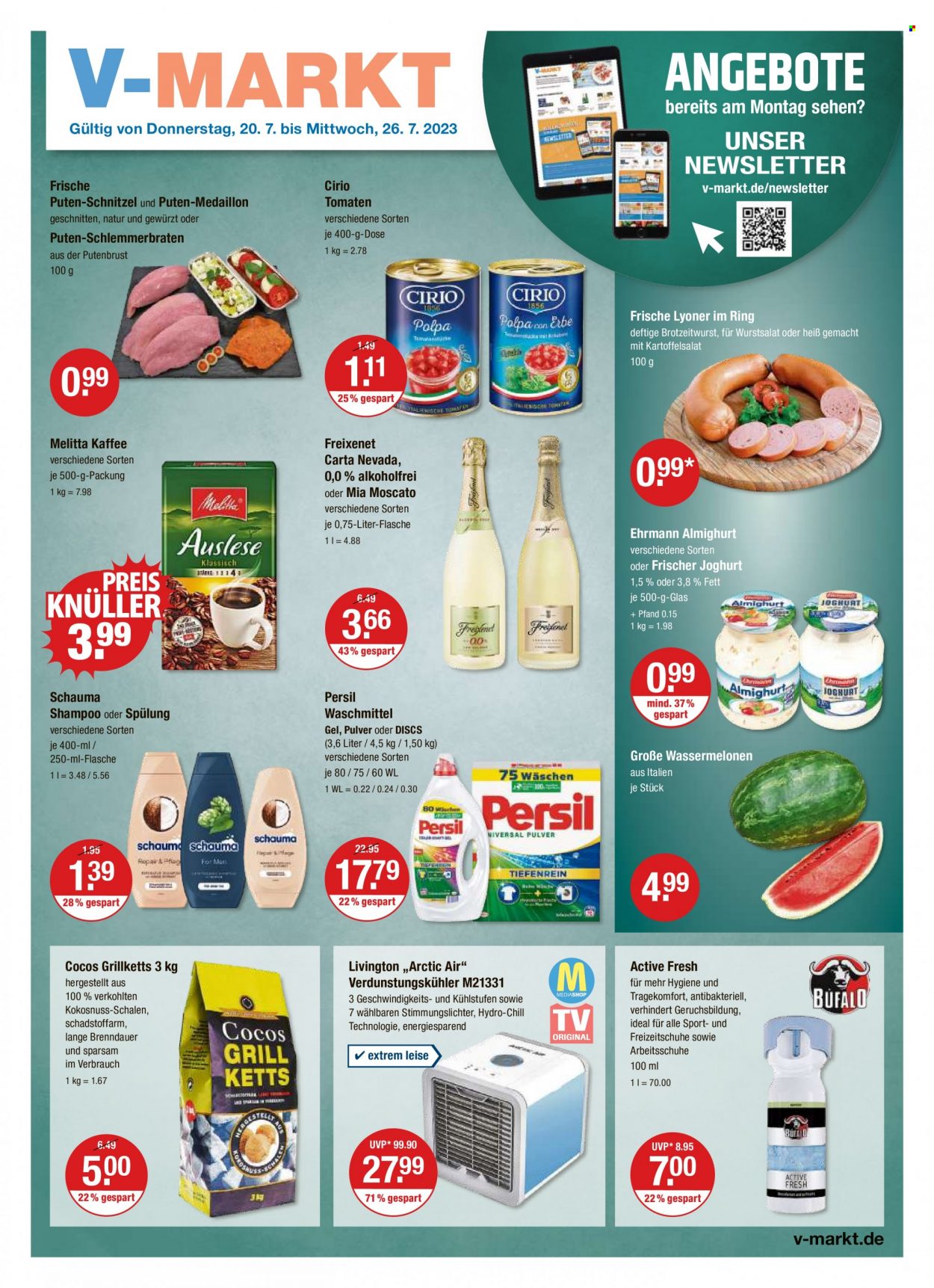 V-Markt Prospekte  - 20.07.2023 - 26.07.2023. Seite 1