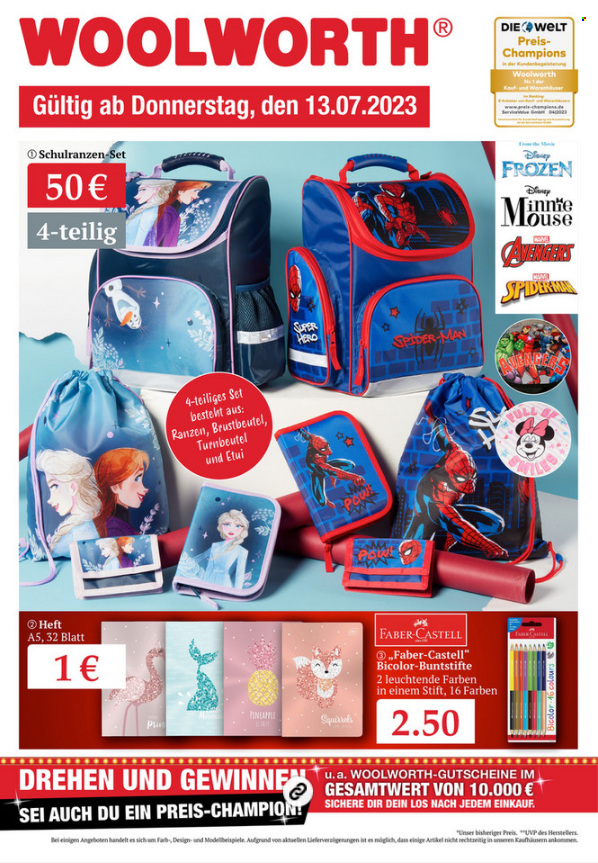Woolworth Prospekte  - 14.07.2023 - 20.07.2023. Seite 1