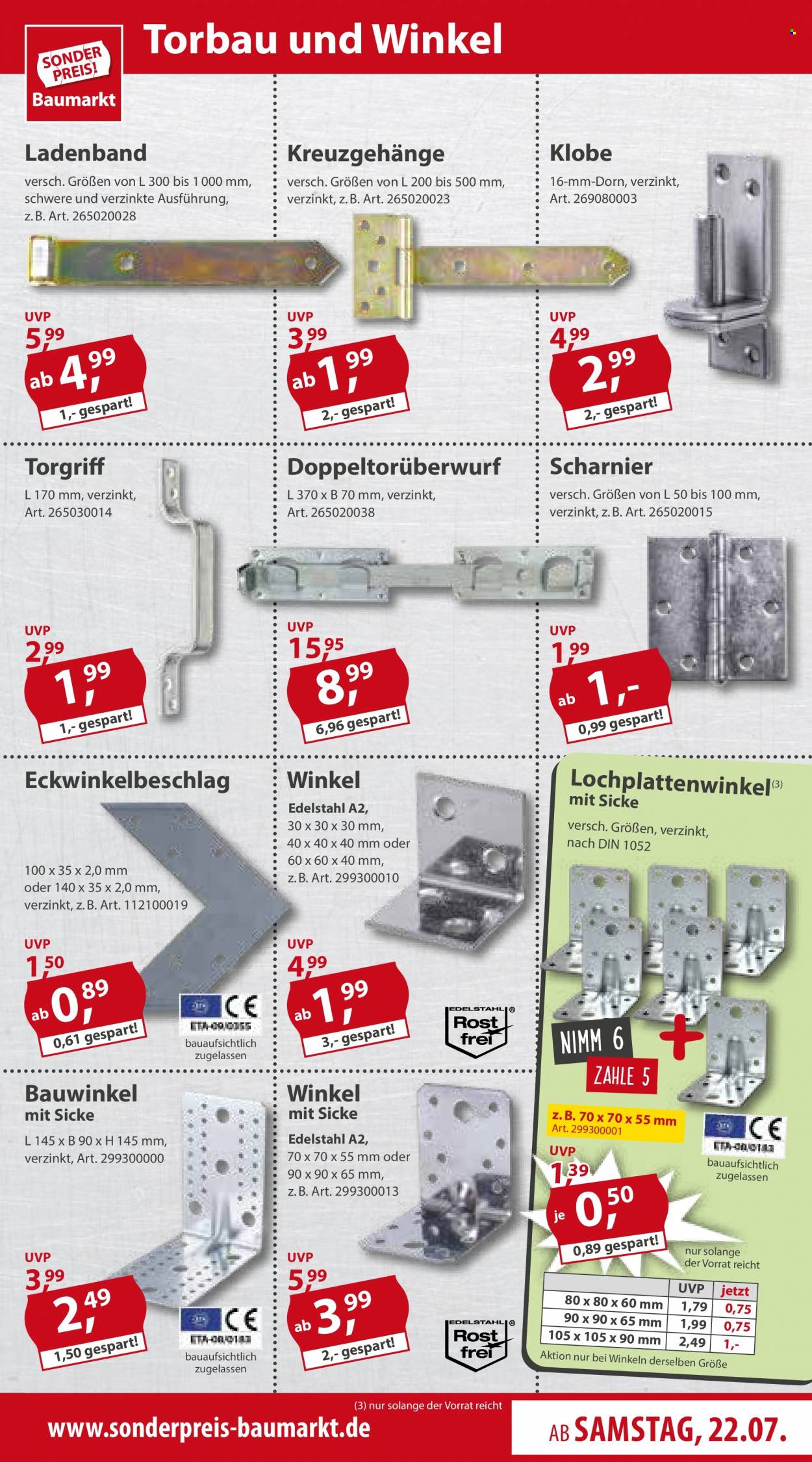 Sonderpreis-Baumarkt Prospekte  - 22.07.2023 - 28.07.2023. Seite 15