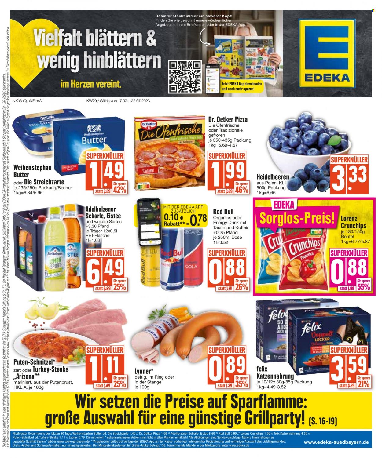 Edeka Prospekte  - 17.07.2023 - 22.07.2023. Seite 1