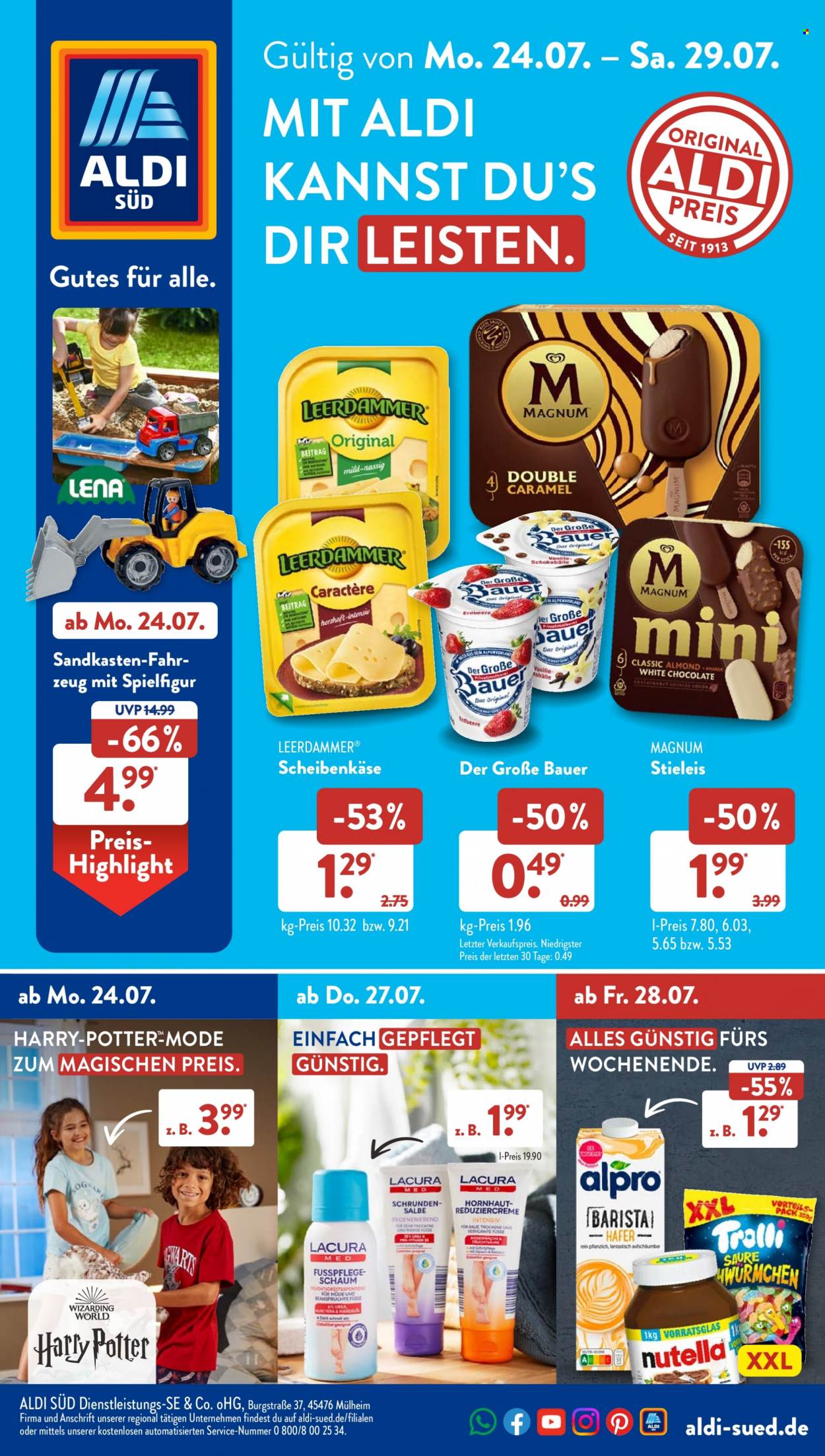 ALDI SÜD Prospekte  - 24.07.2023 - 29.07.2023. Seite 1