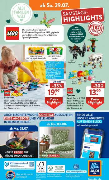 thumbnail - Steinebox LEGO DUPLO Steinebox 10913 oder LEGO in praktischer Aufbewahrungsbox, ab 18 Monaten bzw. 4 Jahren, je Set