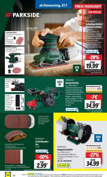 thumbnail - PARKSIDE® Schleifpapier- Set Je Set