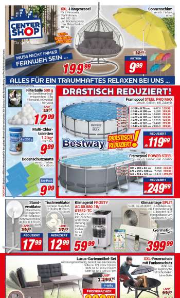 Prospekte CENTERSHOP - 17.07.2023 - 22.07.2023.