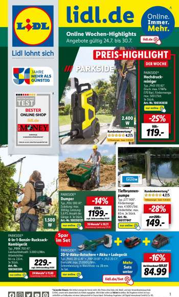 Prospekte Lidl - 24.07.2023 - 30.07.2023.