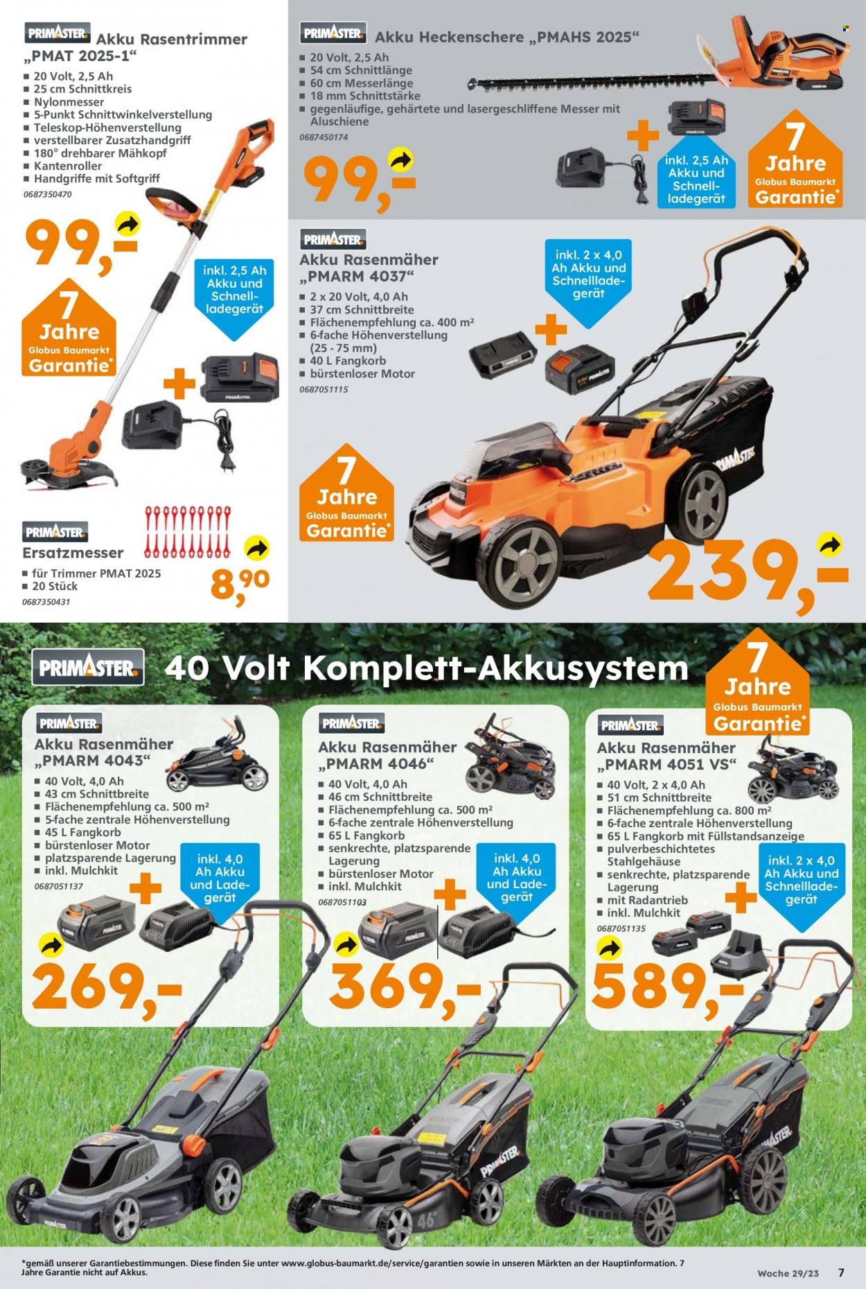 Globus Baumarkt Prospekte  - 17.07.2023 - 22.07.2023. Seite 7