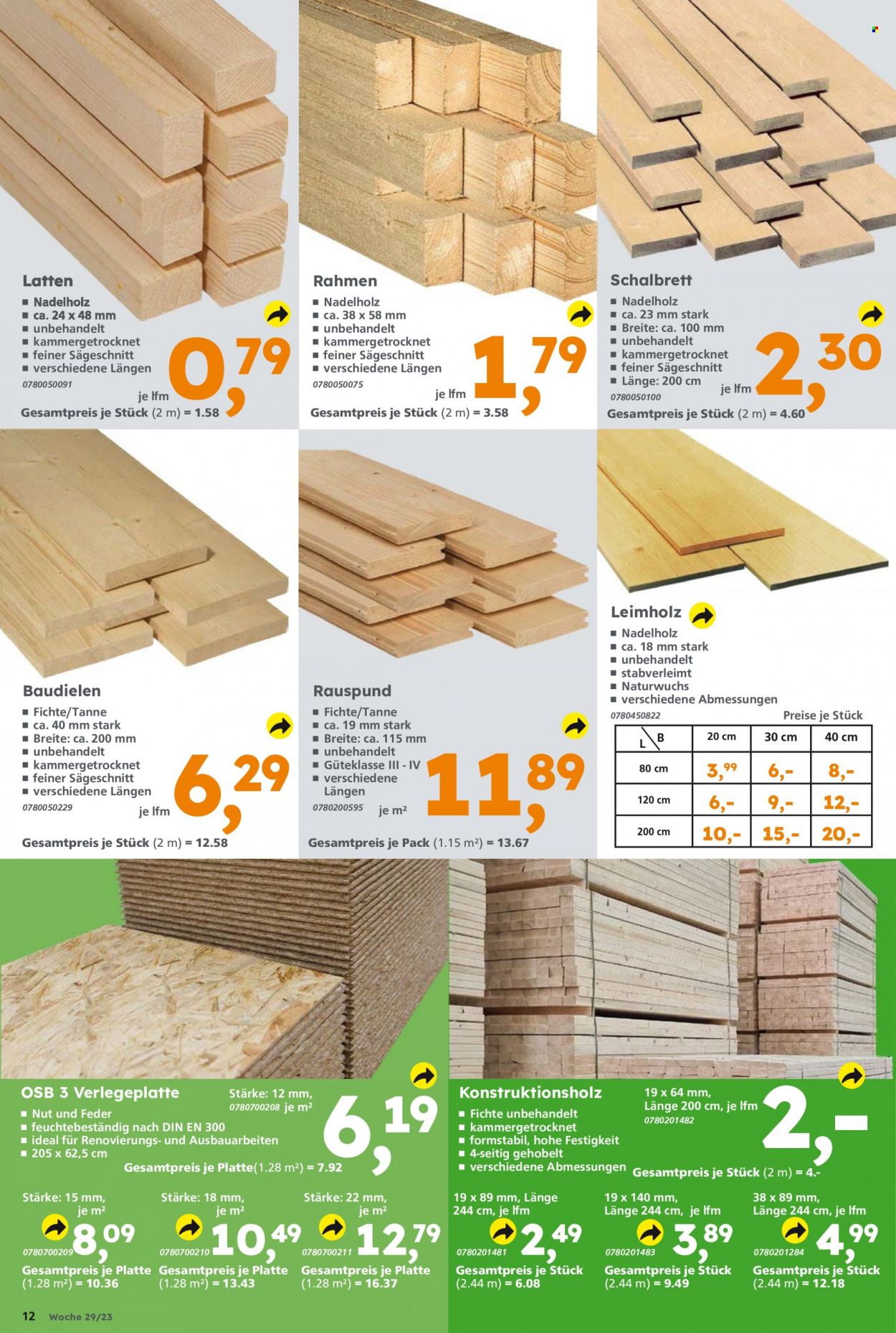 Globus Baumarkt Prospekte  - 17.07.2023 - 22.07.2023. Seite 12