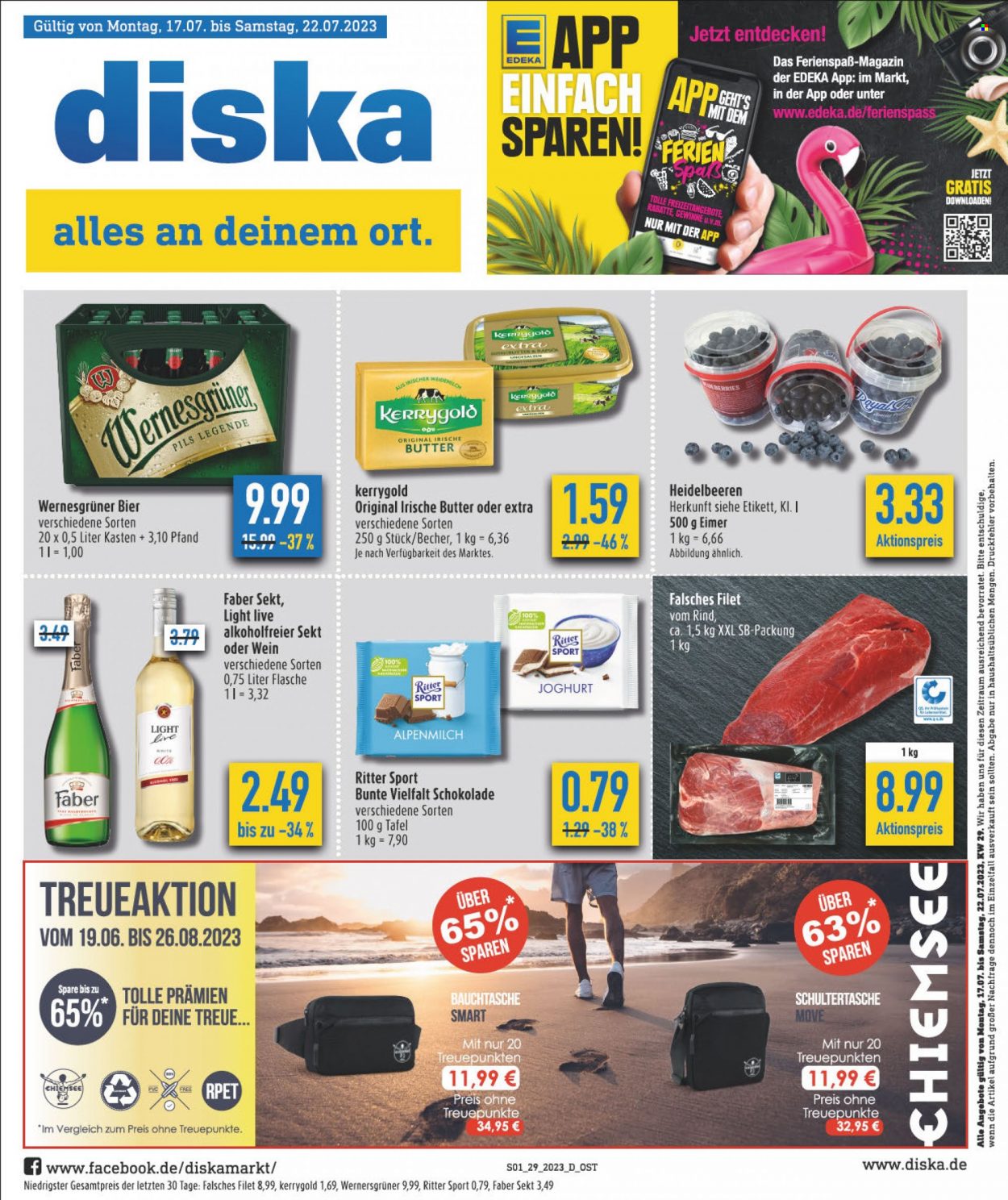 Diska Prospekte  - 17.07.2023 - 22.07.2023. Seite 1