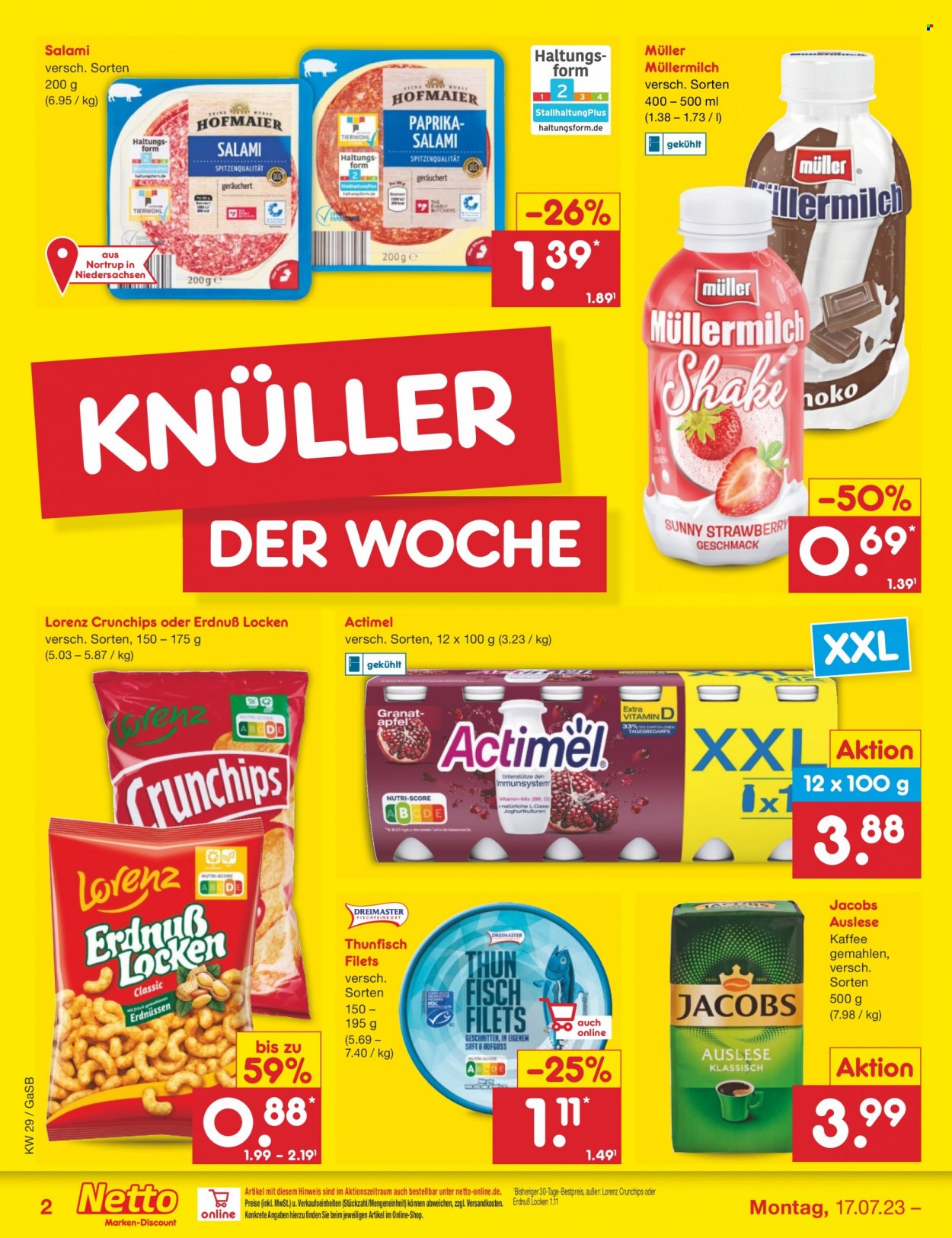 Netto Marken-Discount Prospekte  - 17.07.2023 - 22.07.2023. Seite 2