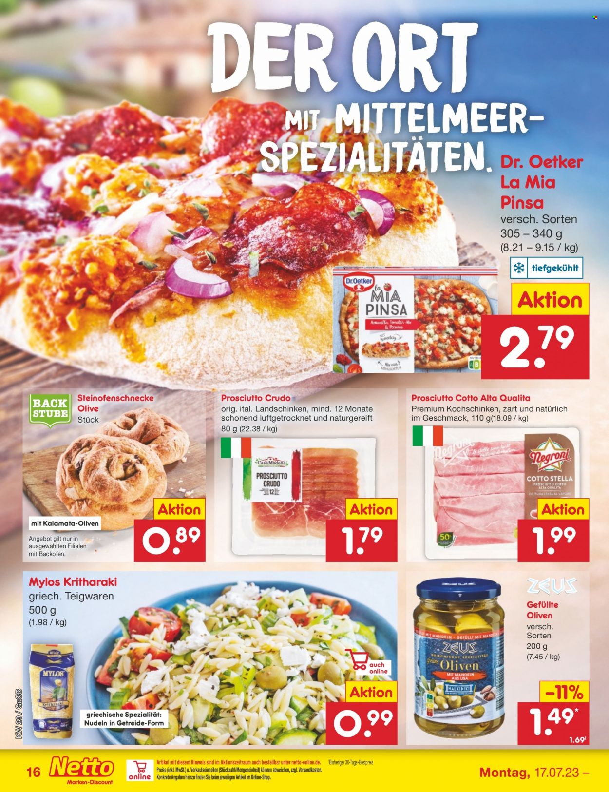 Netto Marken-Discount Prospekte  - 17.07.2023 - 22.07.2023. Seite 16