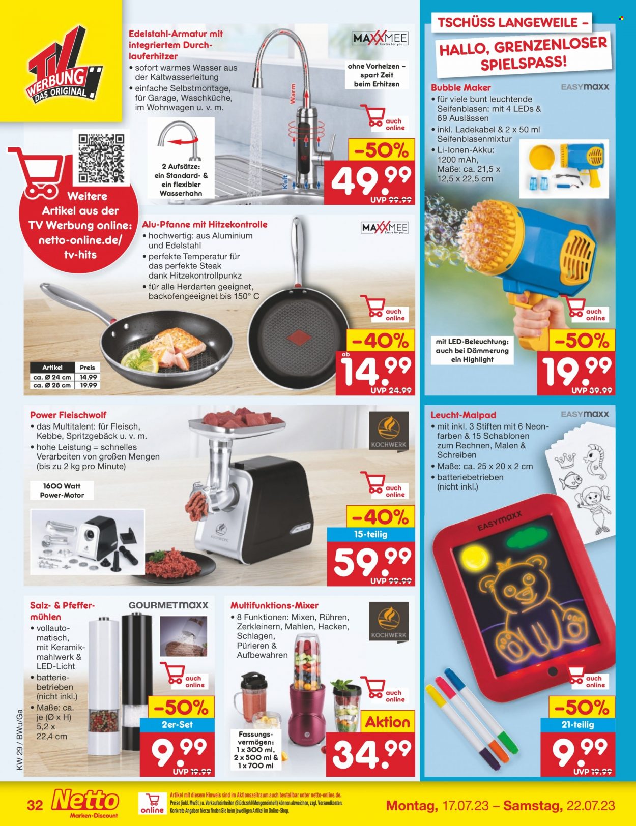 Netto Marken-Discount Prospekte  - 17.07.2023 - 22.07.2023. Seite 32