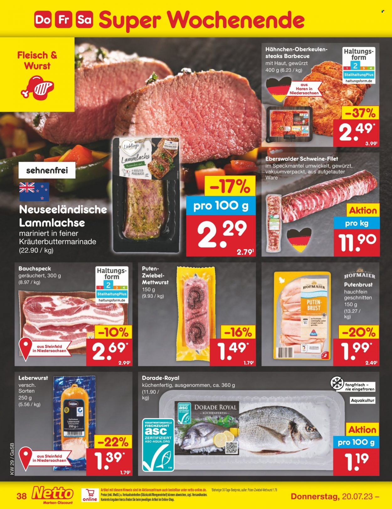 Netto Marken-Discount Prospekte  - 17.07.2023 - 22.07.2023. Seite 38