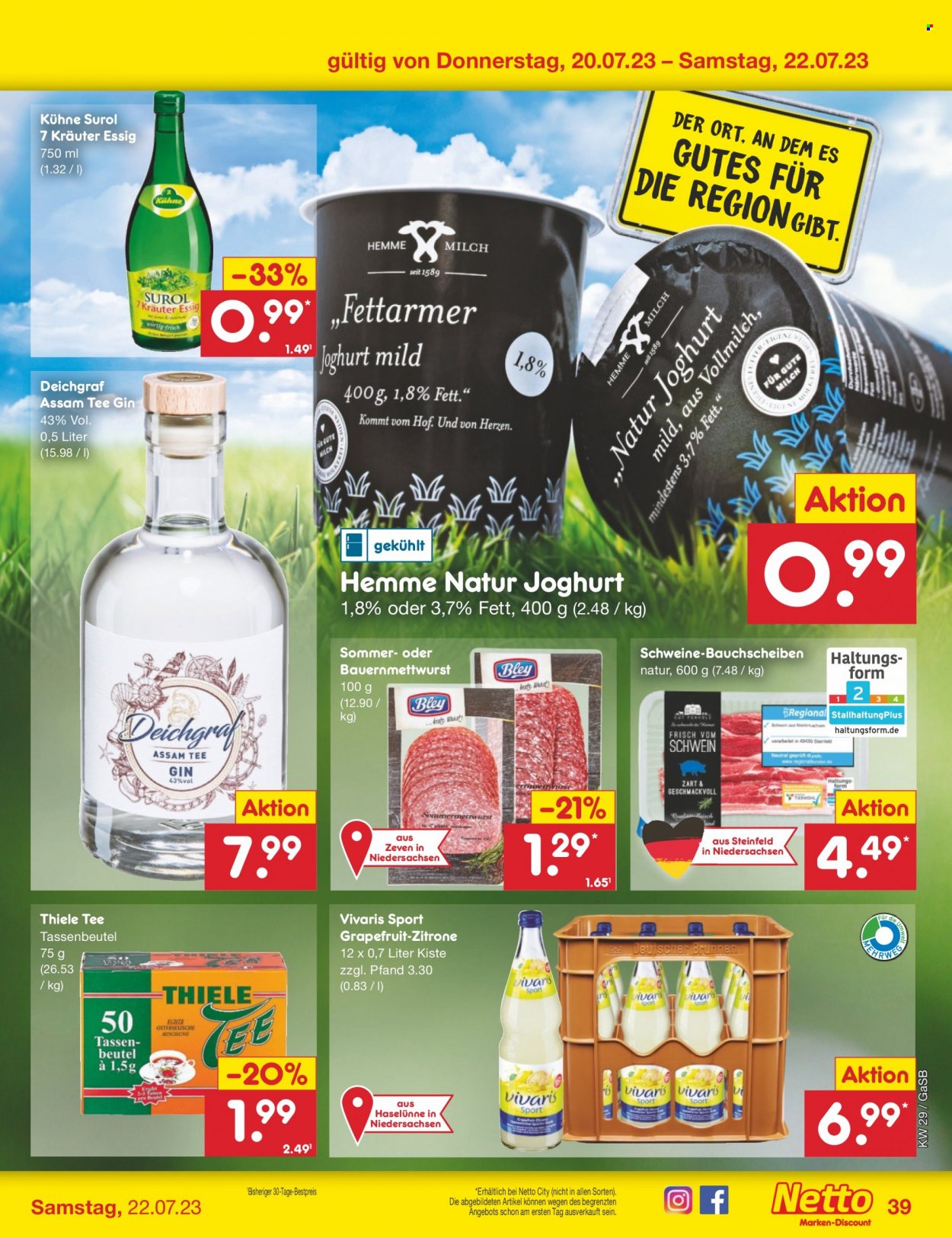 Netto Marken-Discount Prospekte  - 17.07.2023 - 22.07.2023. Seite 39