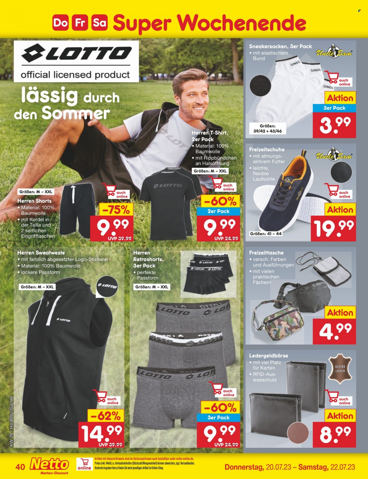 Netto Marken-Discount Prospekte  - 17.07.2023 - 22.07.2023. Seite 40