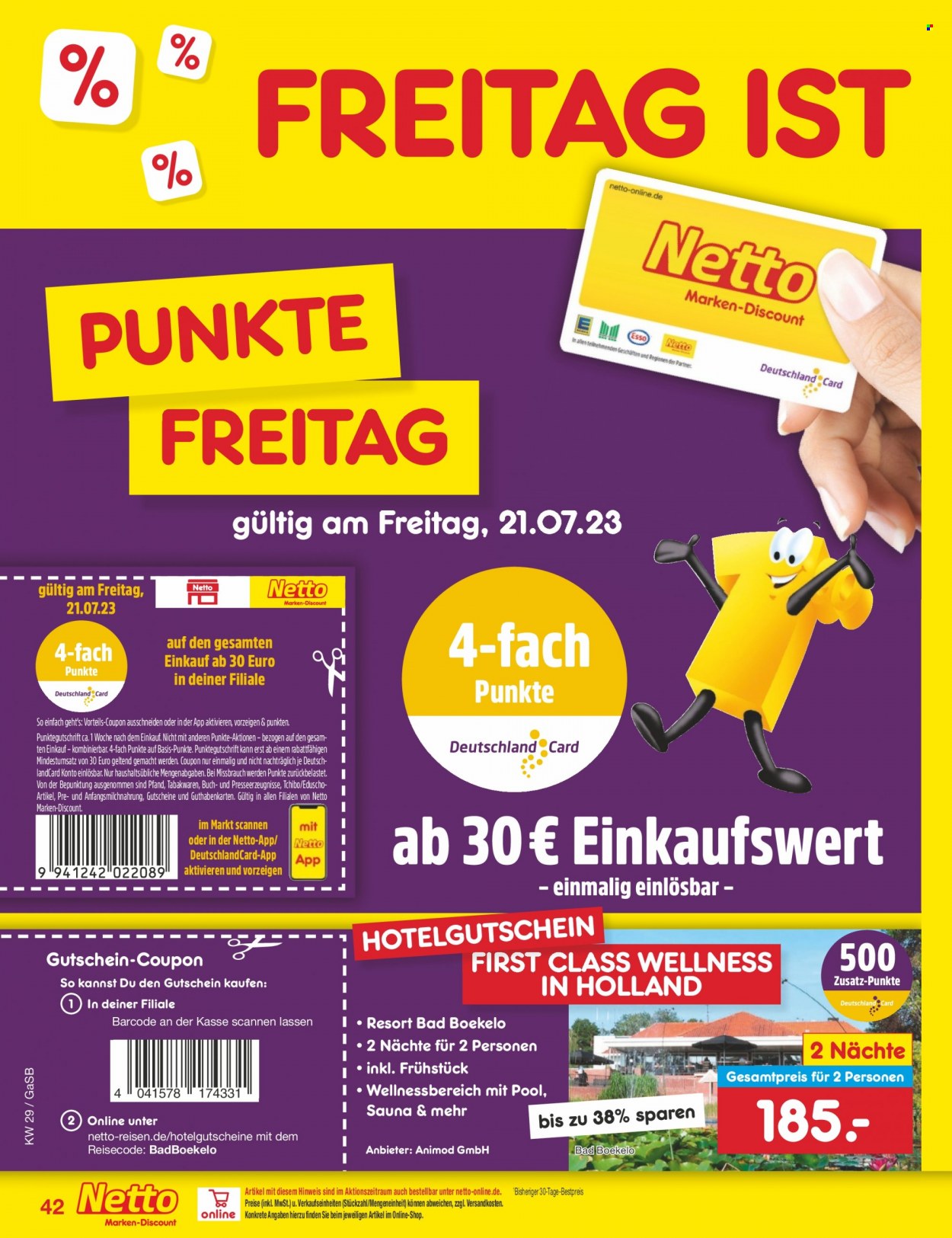 Netto Marken-Discount Prospekte  - 17.07.2023 - 22.07.2023. Seite 42