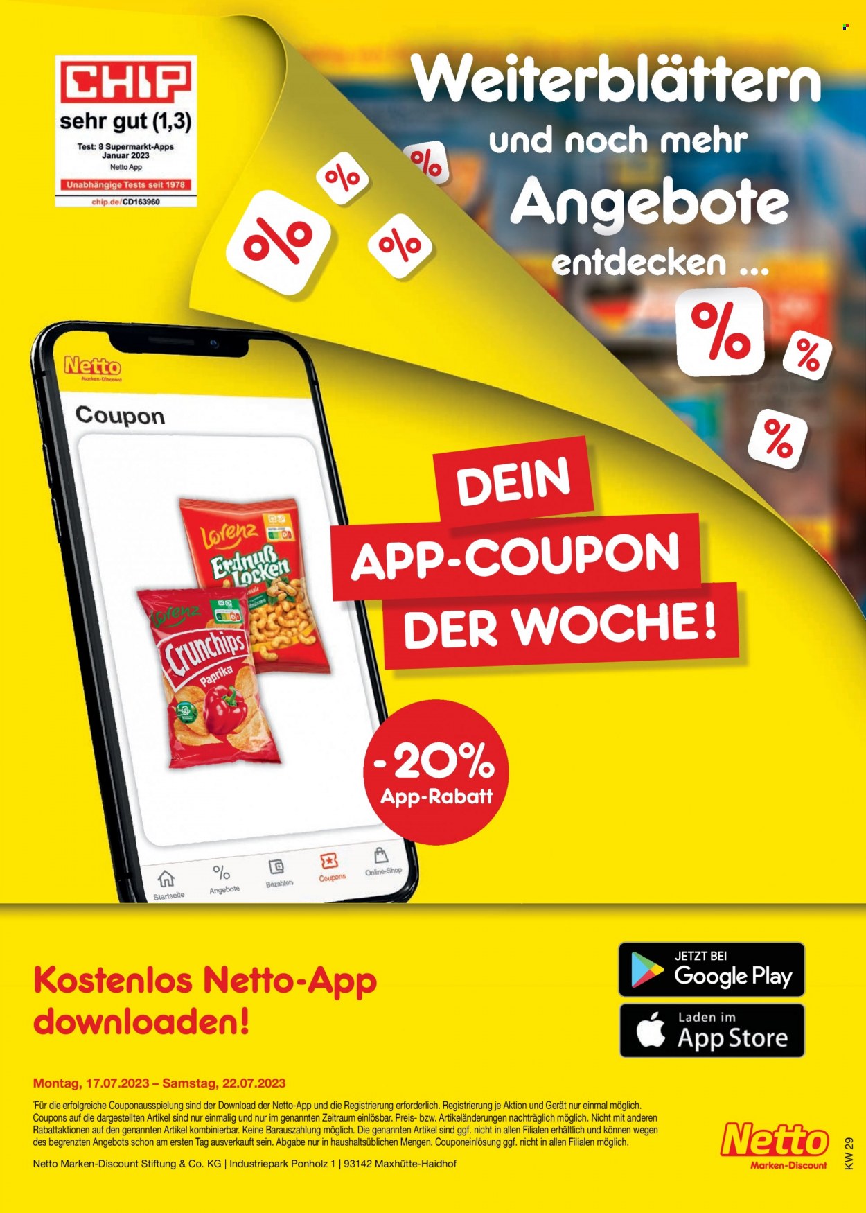 Netto Marken-Discount Prospekte  - 17.07.2023 - 22.07.2023. Seite 45
