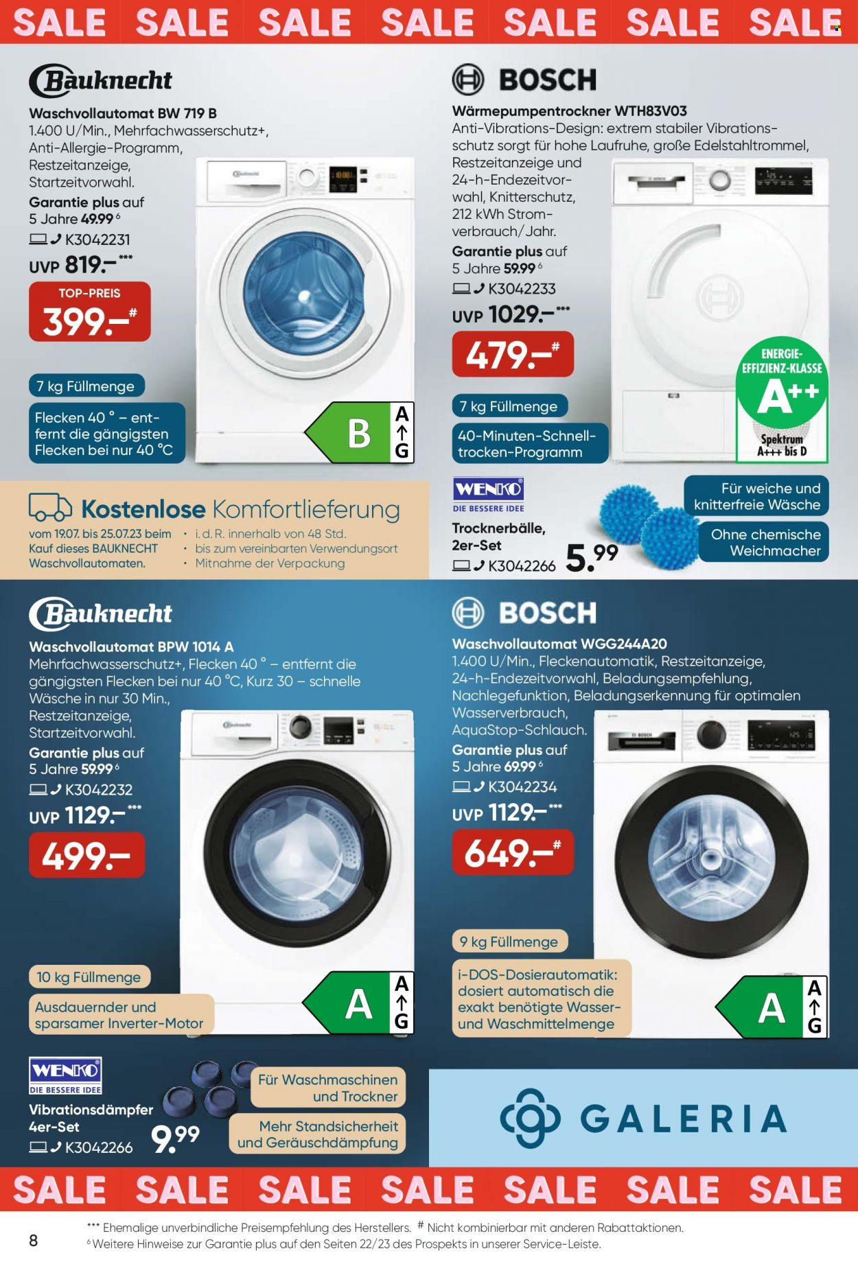 GALERIA Karstadt Kaufhof Prospekte  - 19.07.2023 - 25.07.2023. Seite 8