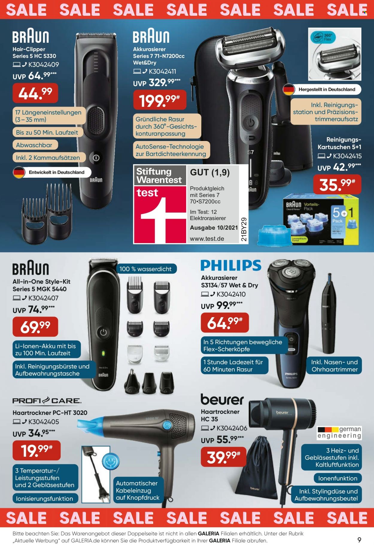 GALERIA Karstadt Kaufhof Prospekte  - 19.07.2023 - 25.07.2023. Seite 9