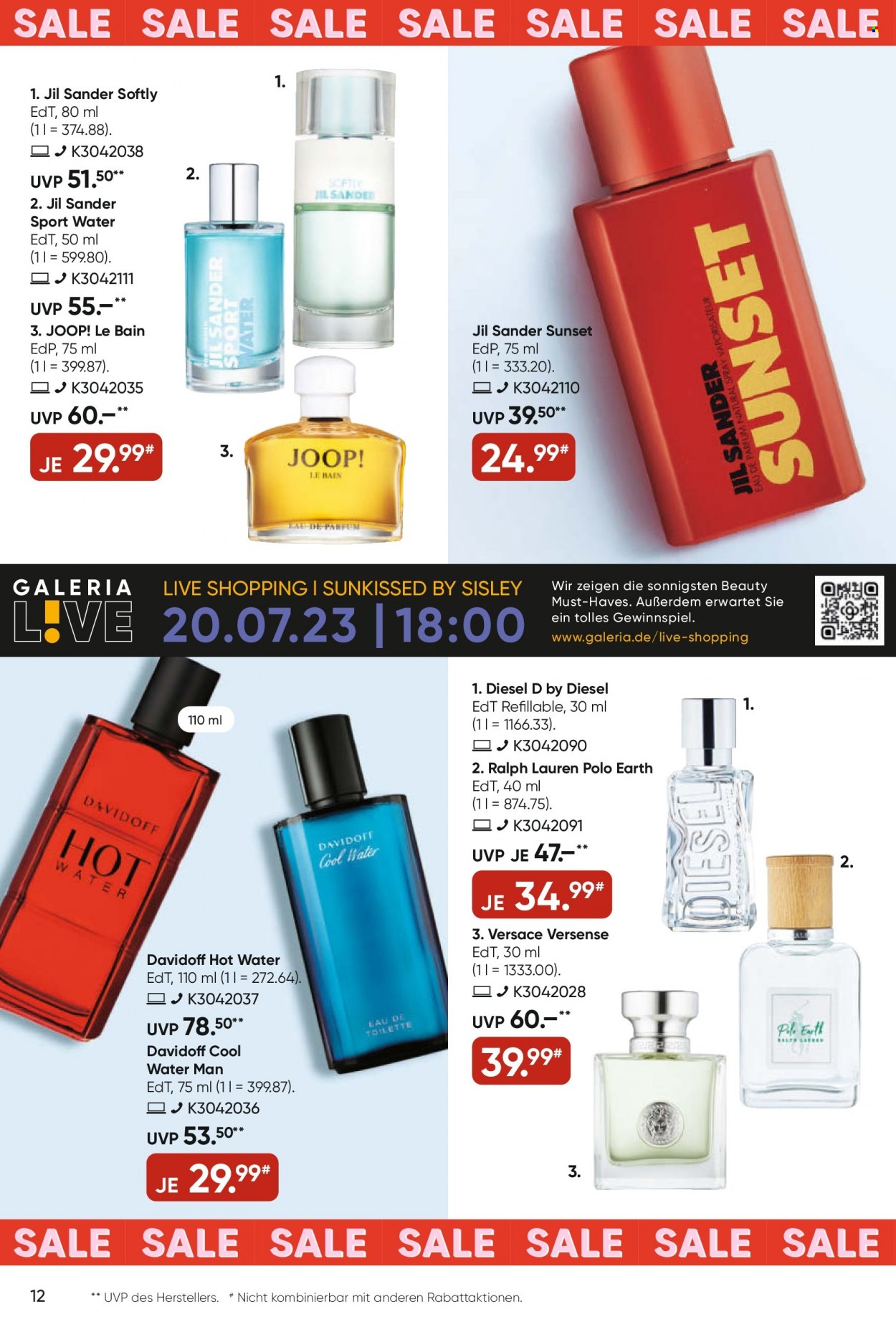 GALERIA Karstadt Kaufhof Prospekte  - 19.07.2023 - 25.07.2023. Seite 12