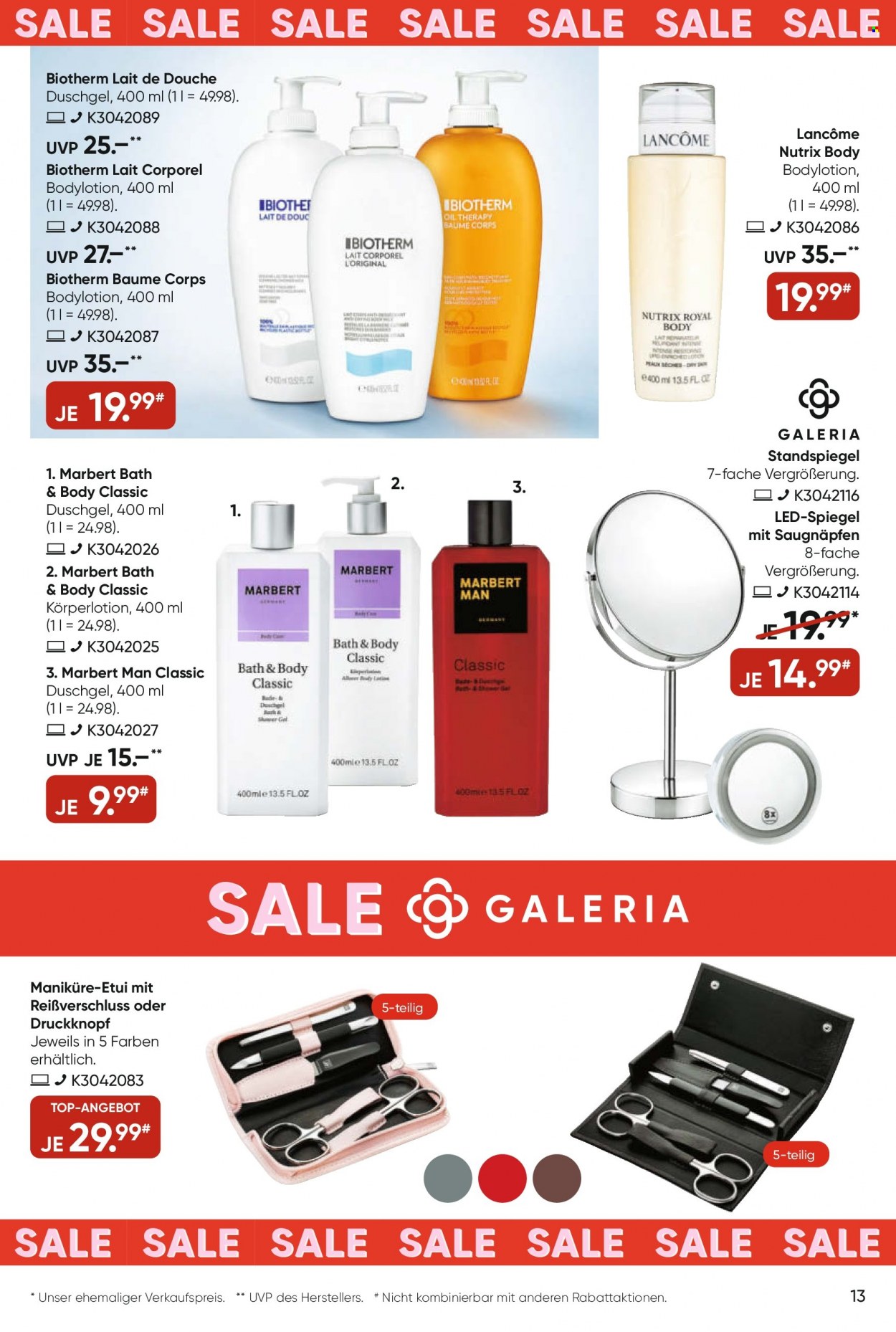 GALERIA Karstadt Kaufhof Prospekte  - 19.07.2023 - 25.07.2023. Seite 13