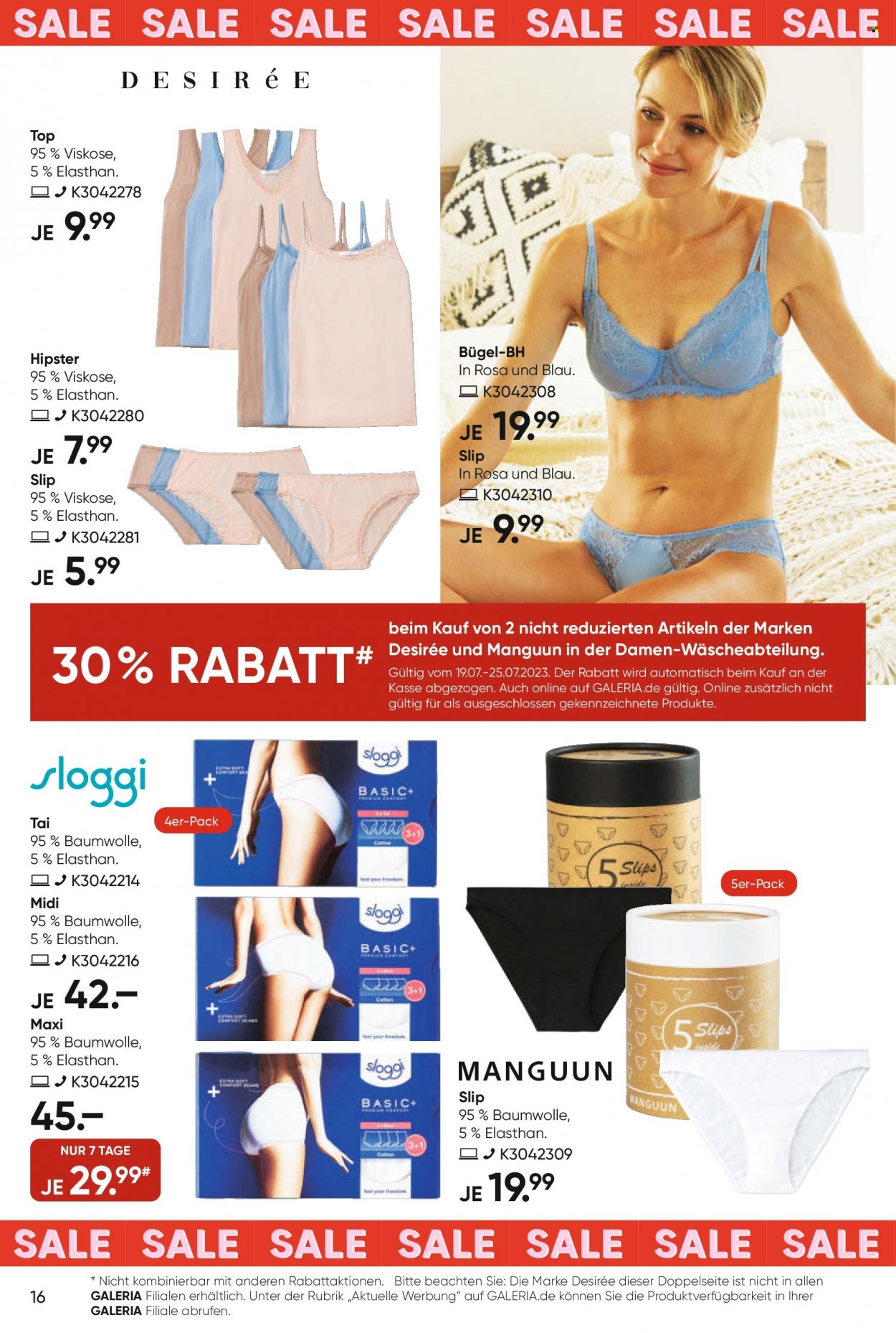 GALERIA Karstadt Kaufhof Prospekte  - 19.07.2023 - 25.07.2023. Seite 16