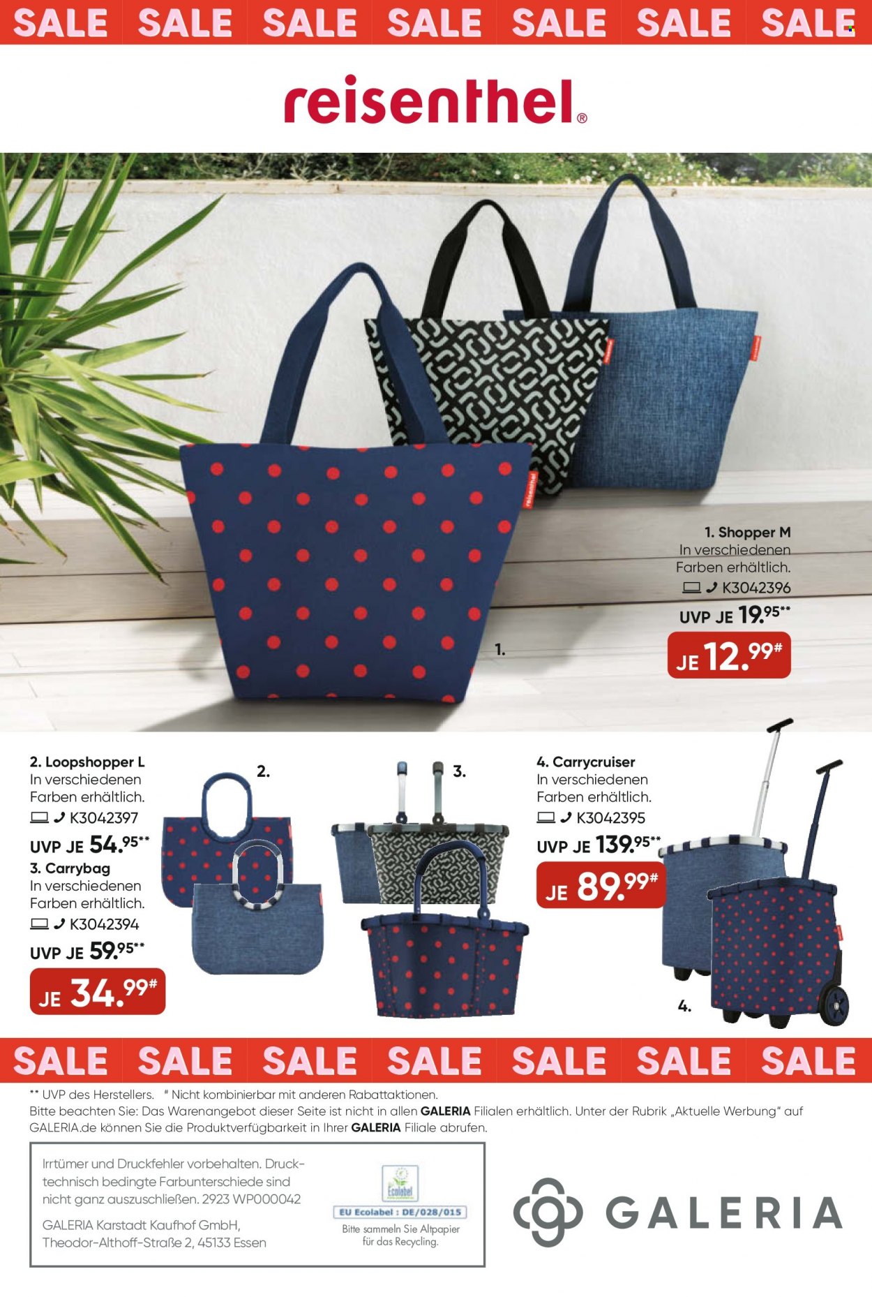 GALERIA Karstadt Kaufhof Prospekte  - 19.07.2023 - 25.07.2023. Seite 28