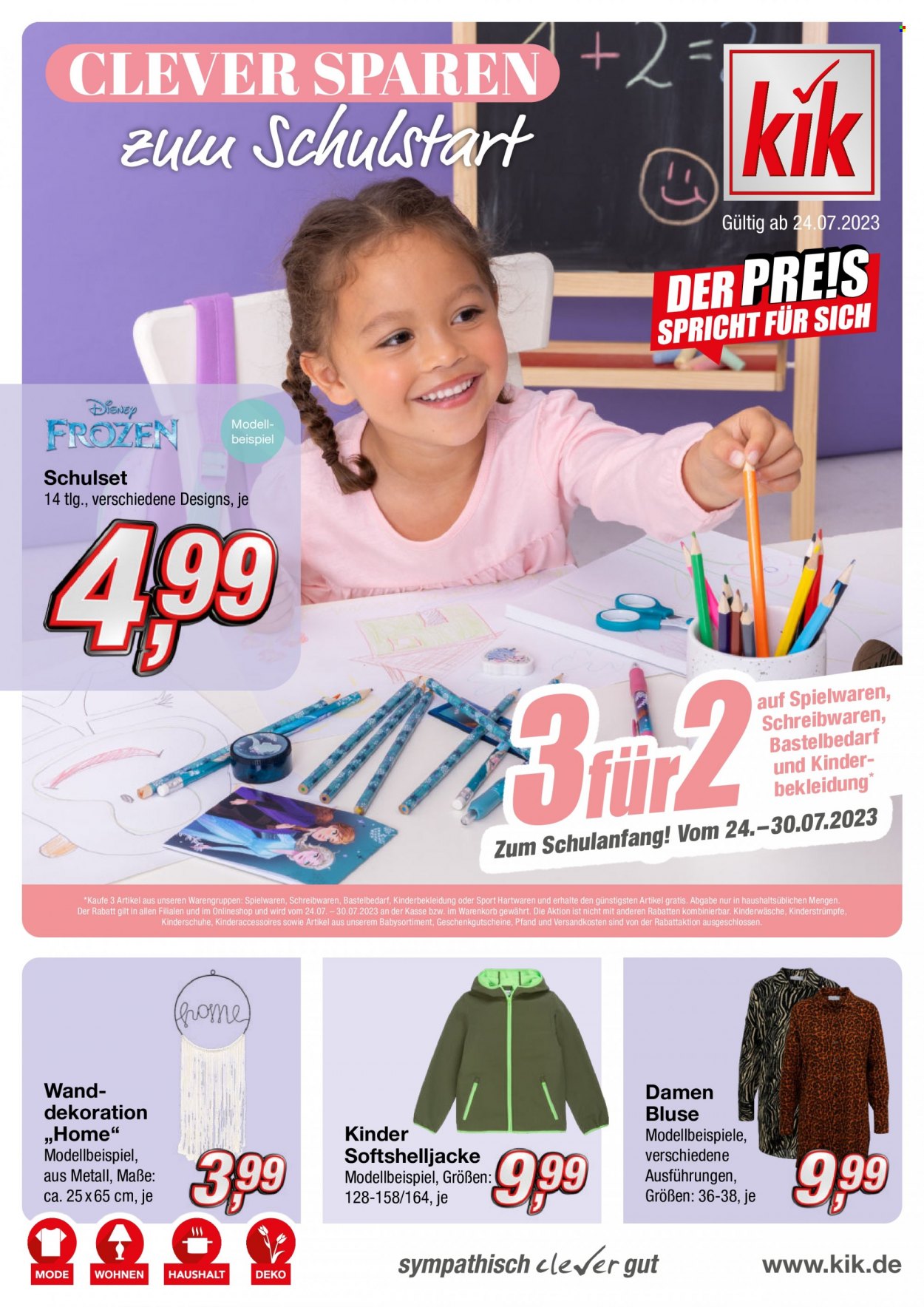 Kik Prospekte  - 21.07.2023 - 3.09.2023. Seite 1