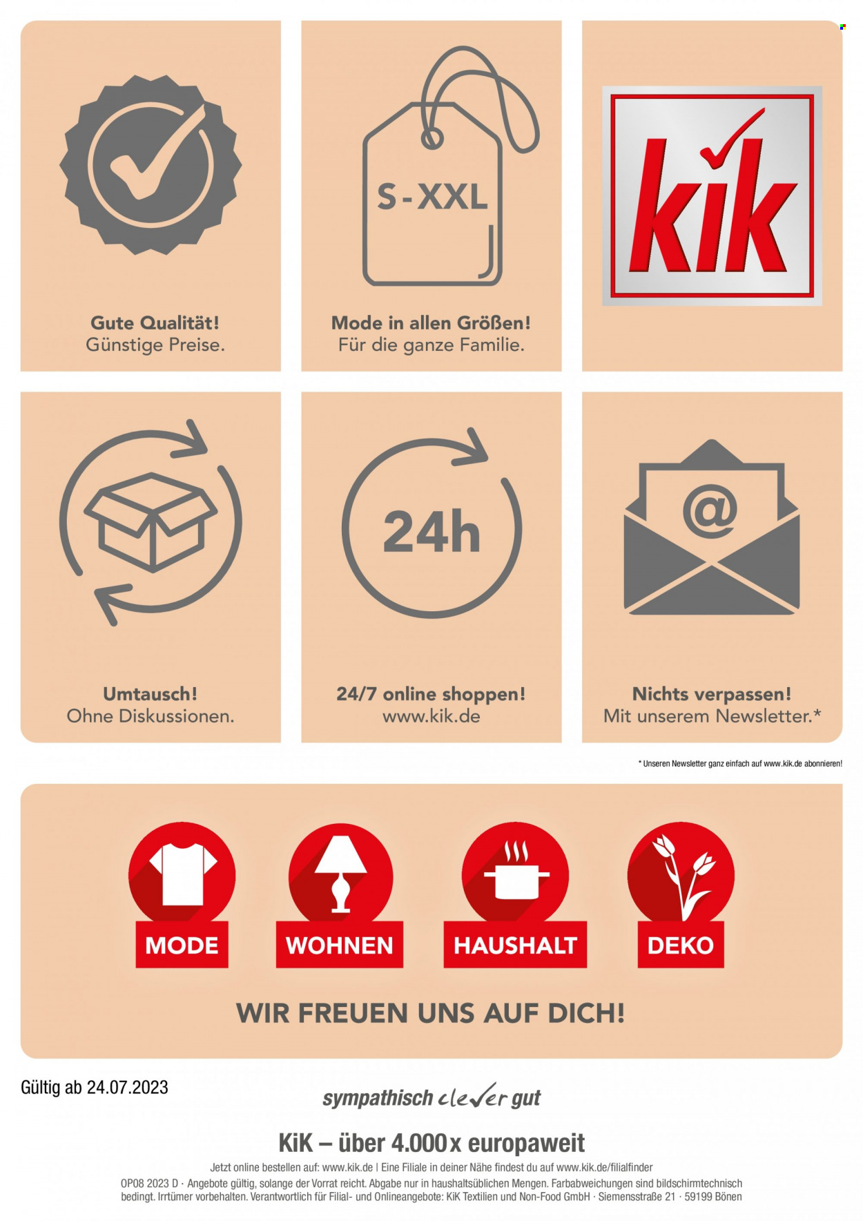 Kik Prospekte  - 21.07.2023 - 3.09.2023. Seite 17