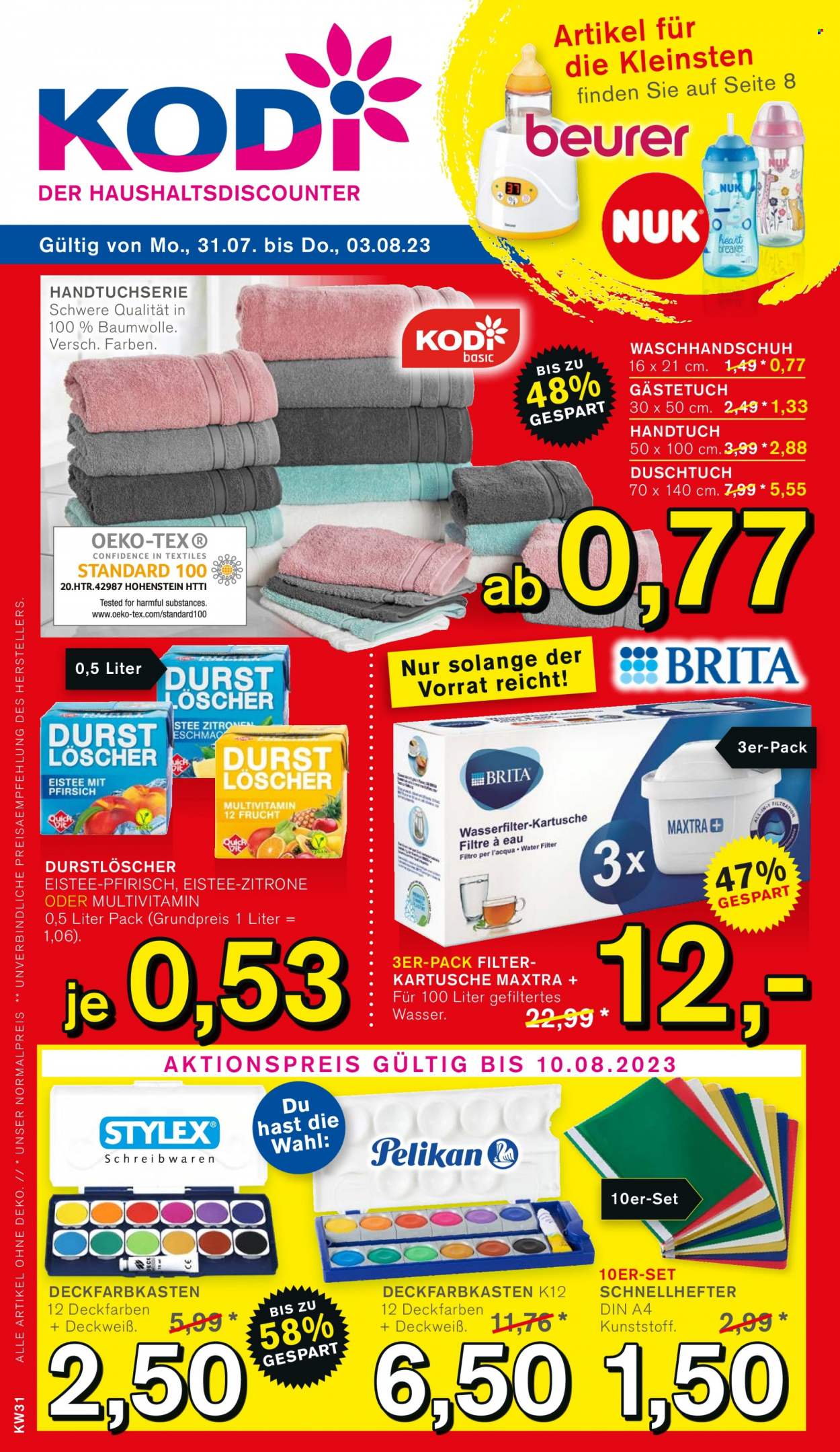 KODi Prospekte  - 31.07.2023 - 5.08.2023. Seite 1