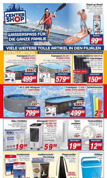 Prospekte CENTERSHOP - 24.07.2023 - 29.07.2023.
