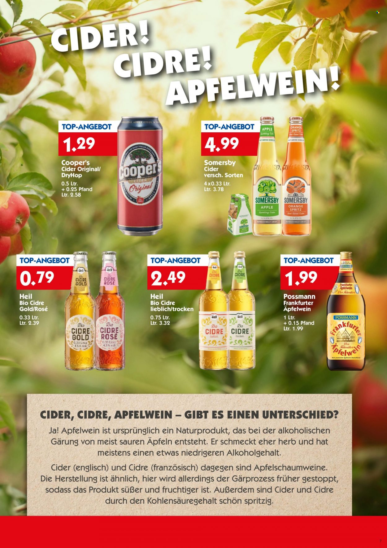 Hol'ab! Getränkemarkt Prospekte  - 24.07.2023 - 29.07.2023. Seite 7