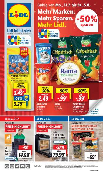 Prospekte Lidl - 31.07.2023 - 5.08.2023.
