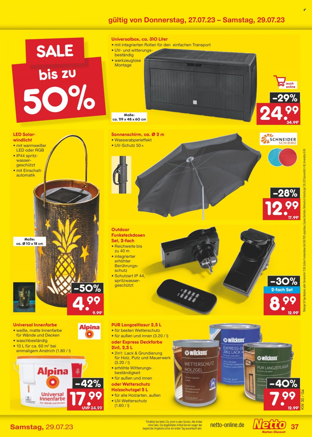 Netto Marken-Discount Prospekte  - 24.07.2023 - 29.07.2023. Seite 37