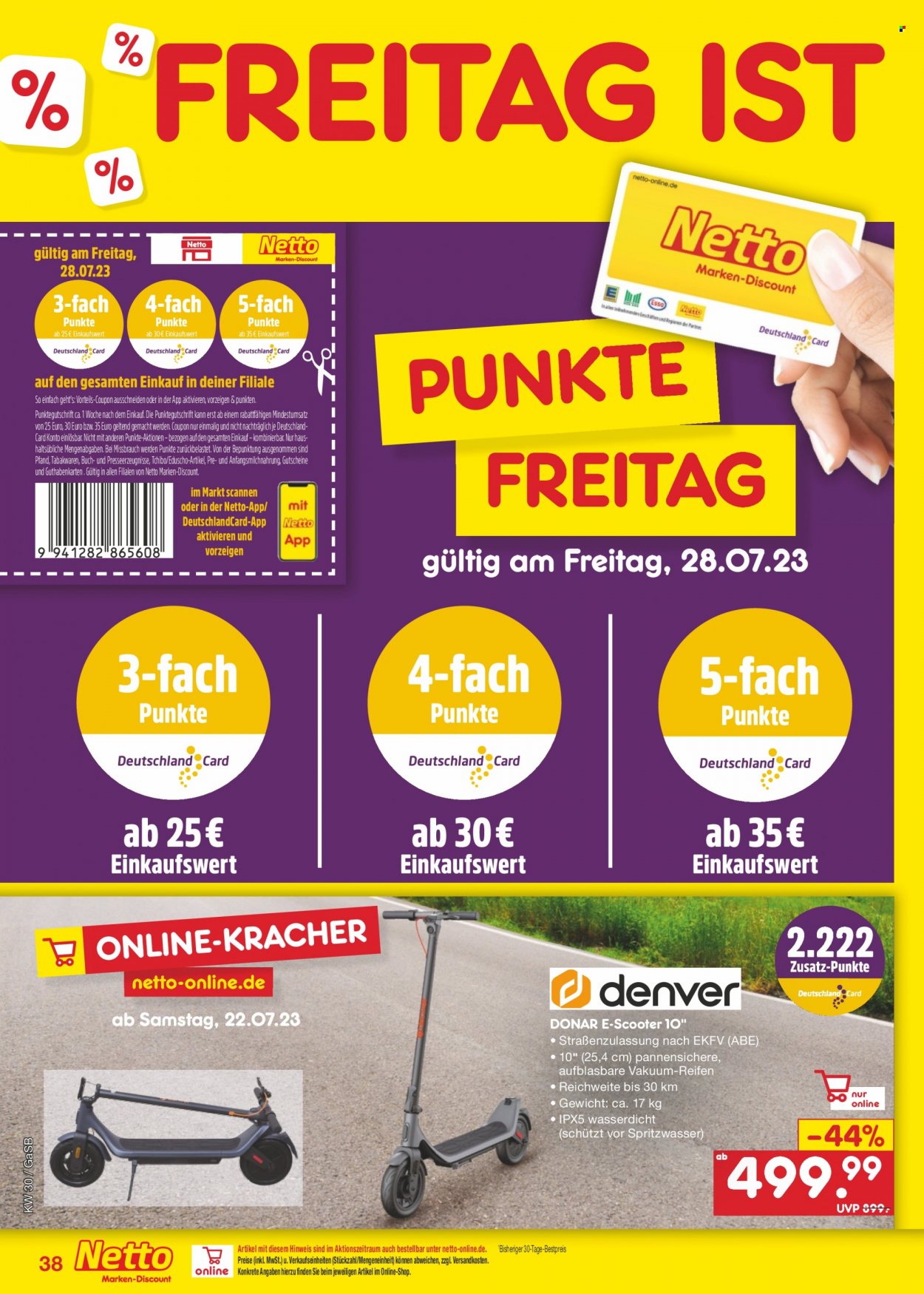 Netto Marken-Discount Prospekte  - 24.07.2023 - 29.07.2023. Seite 38
