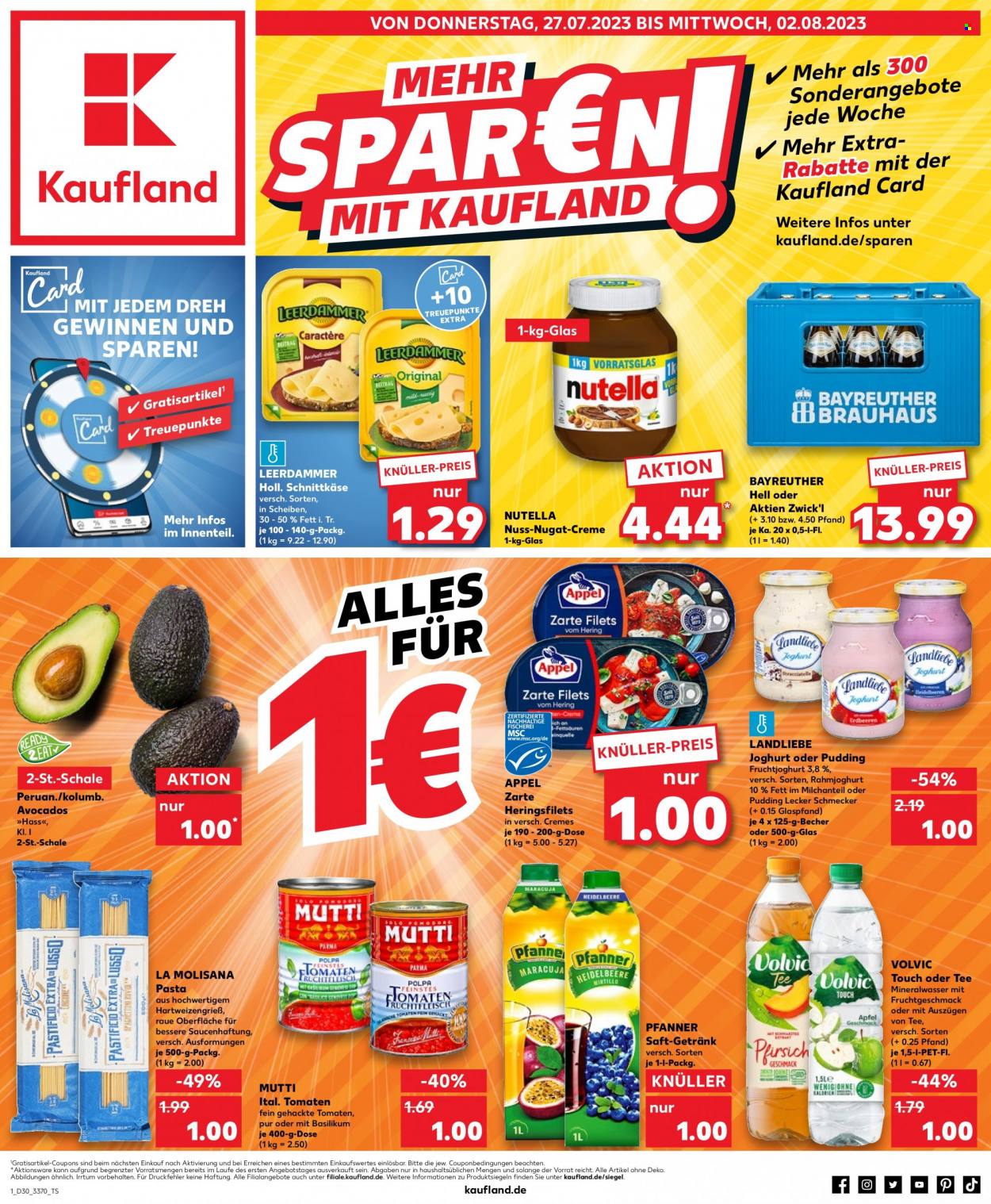 Kaufland Prospekte  - 27.07.2023 - 2.08.2023. Seite 1