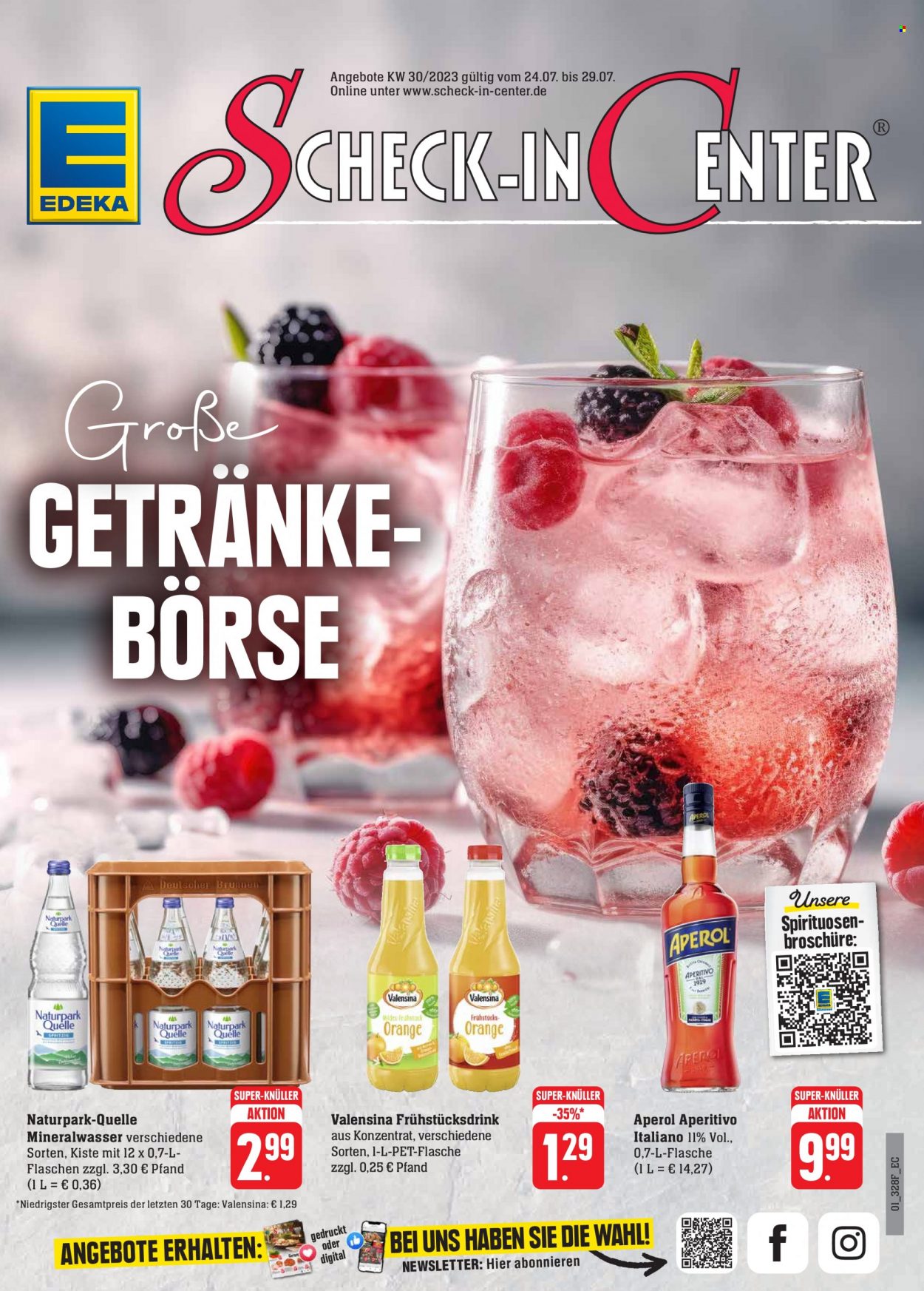 Edeka Prospekte  - 24.07.2023 - 29.07.2023. Seite 1