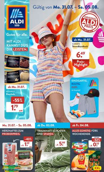 Prospekte ALDI SÜD - 31.07.2023 - 5.08.2023.