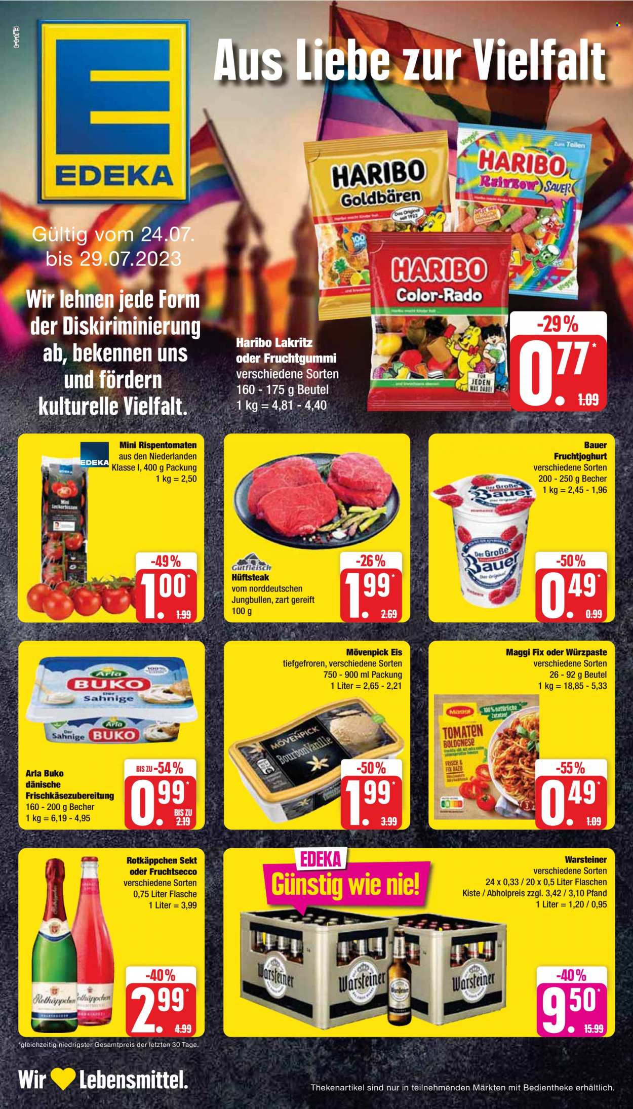 Edeka Prospekte  - 24.07.2023 - 29.07.2023. Seite 1