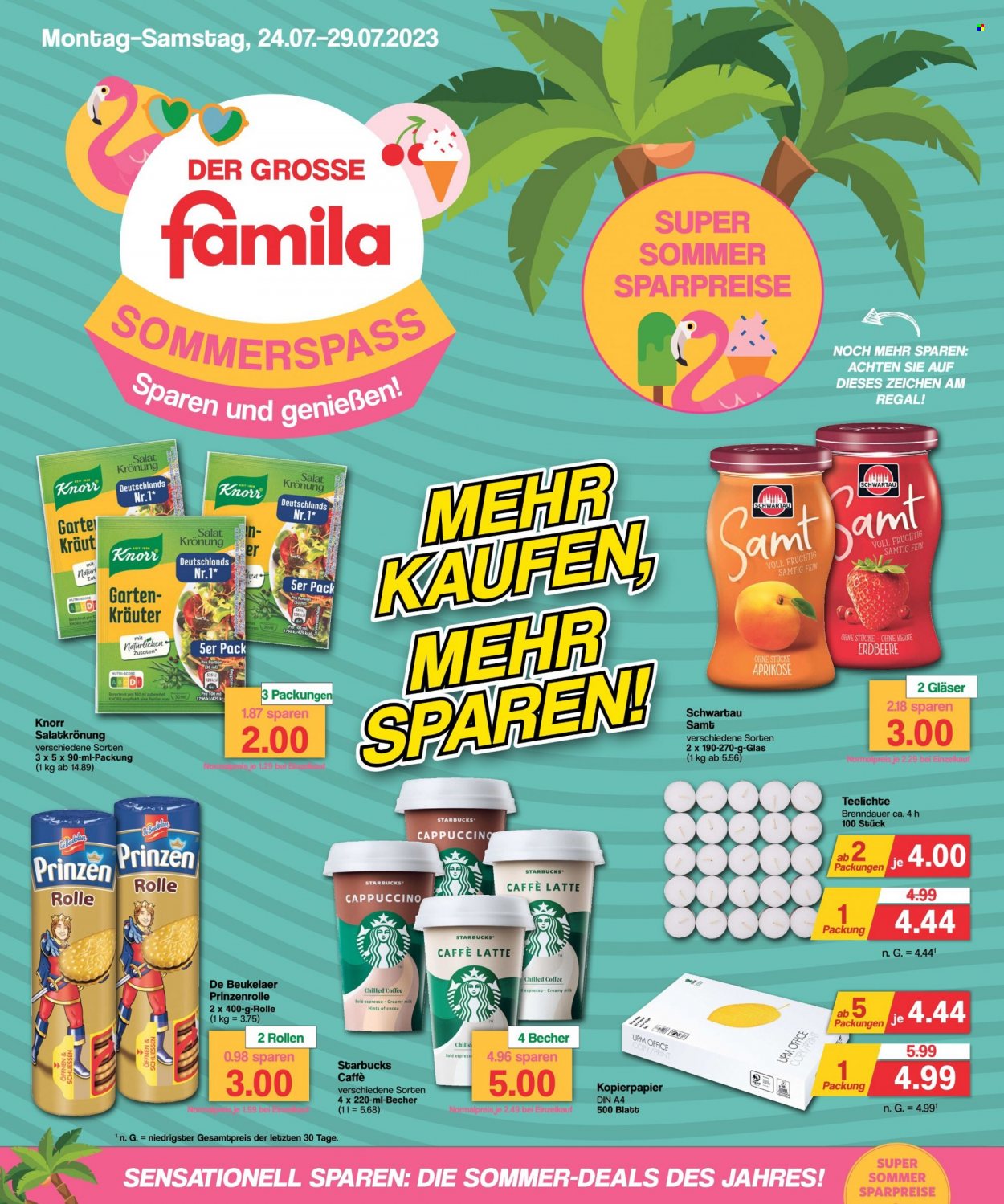 famila Prospekte  - 24.07.2023 - 29.07.2023. Seite 1