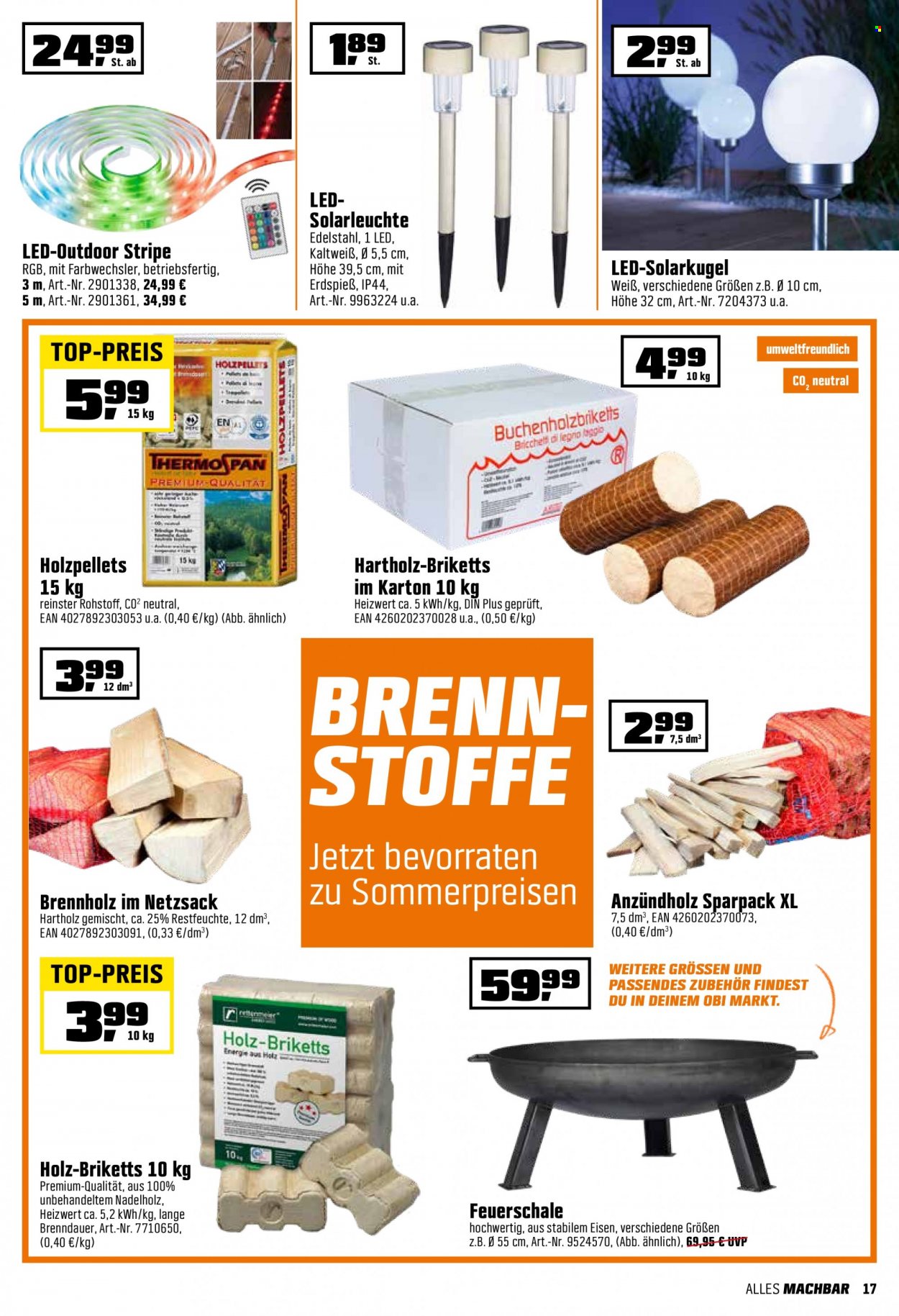 OBI Prospekte  - 23.07.2023 - 29.07.2023. Seite 17