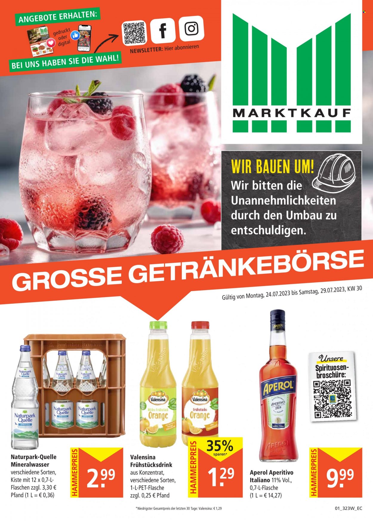 Marktkauf Prospekte  - 24.07.2023 - 29.07.2023. Seite 1