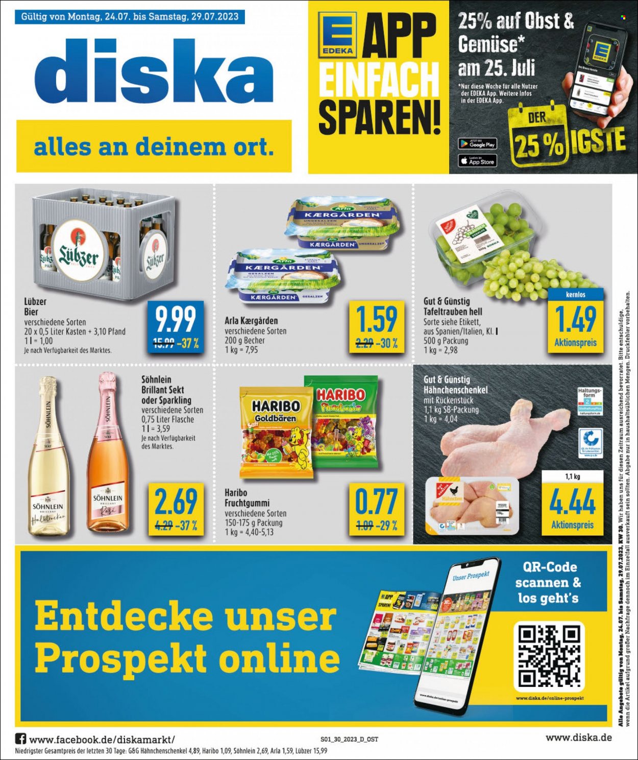 Diska Prospekte  - 24.07.2023 - 29.07.2023. Seite 1