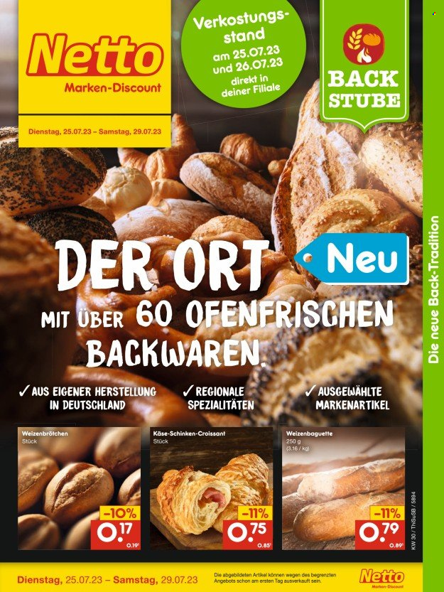 Netto Marken-Discount Prospekte  - 25.07.2023 - 29.07.2023. Seite 1