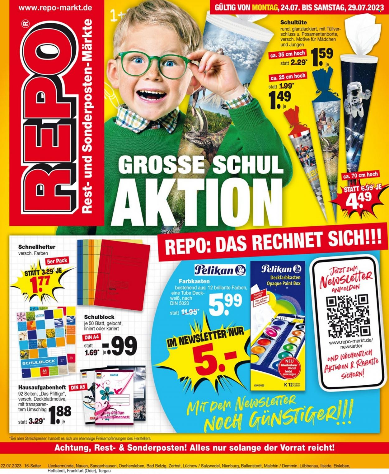 Repo Prospekte  - 24.07.2023 - 29.07.2023. Seite 1